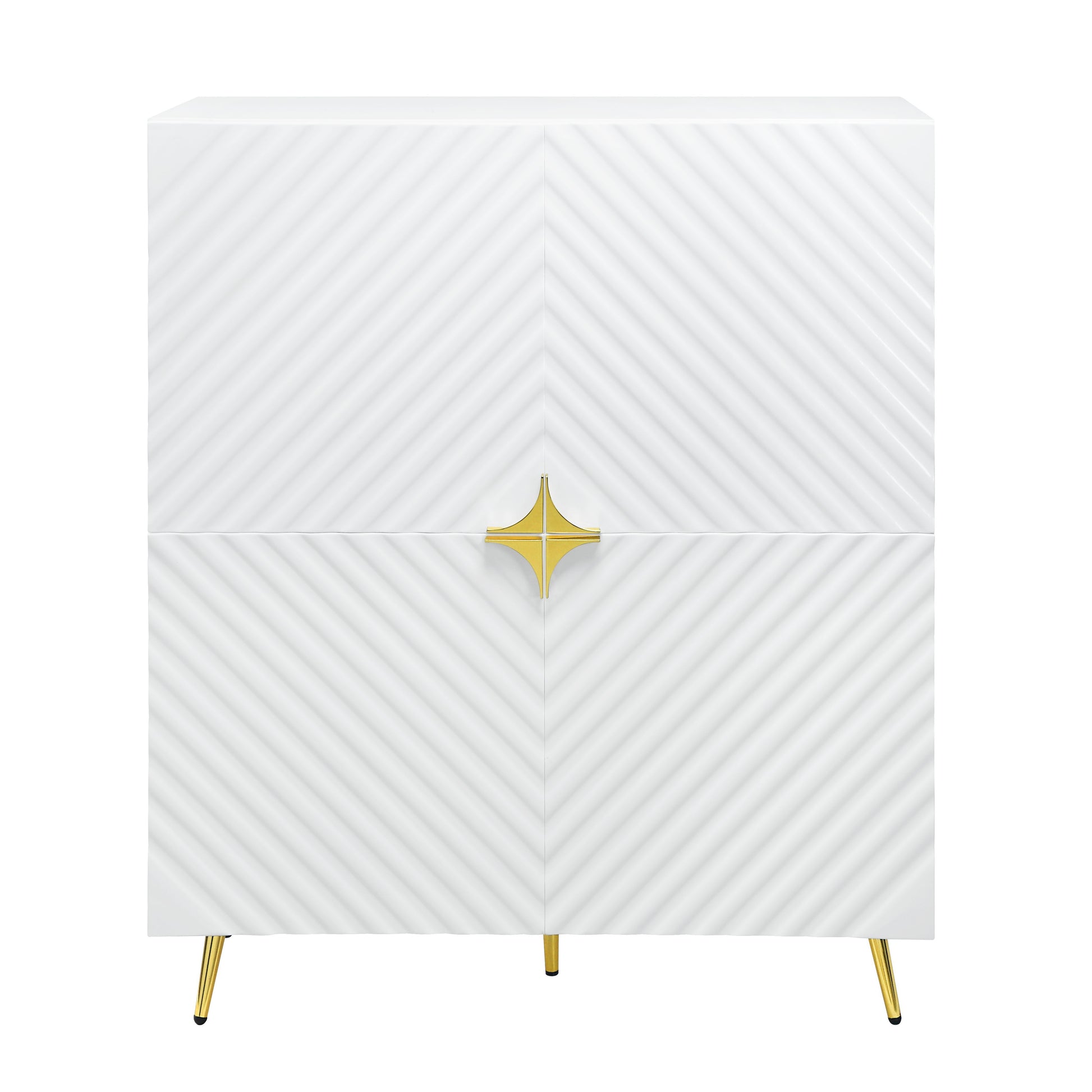 Gaines - High Gloss Accent Cabinet - Best Buy Furniture