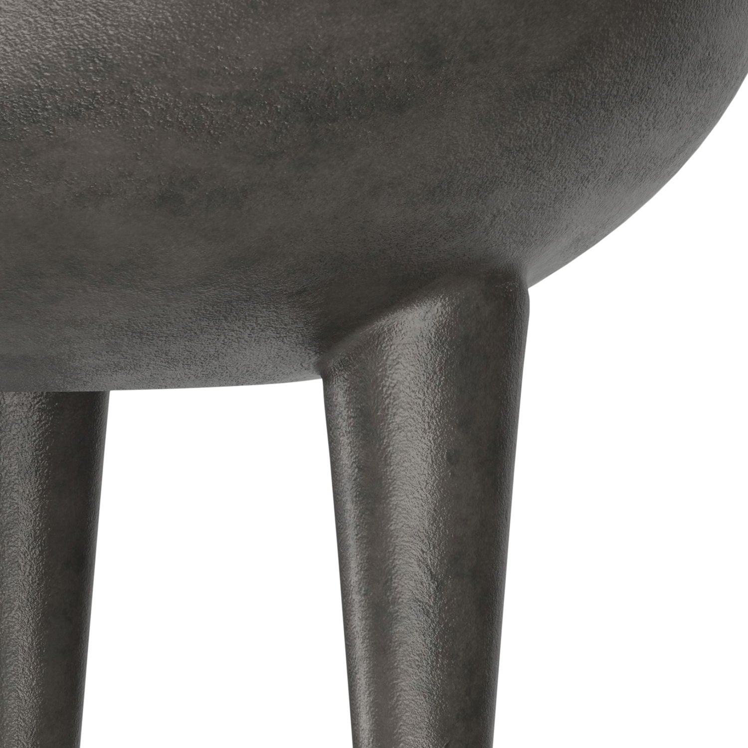 Otto - Cast Aluminum Side Table - Black - Best Buy Furniture