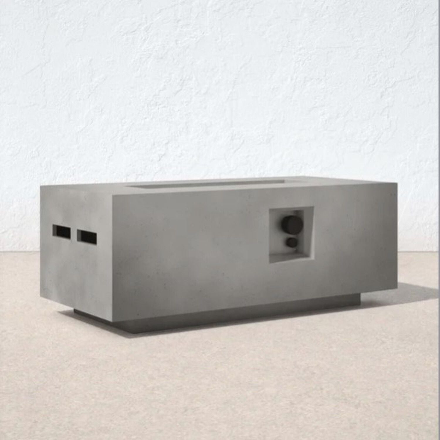 Propane Outdoor Durable Fire Pit Table - Gray - Best Buy Furniture