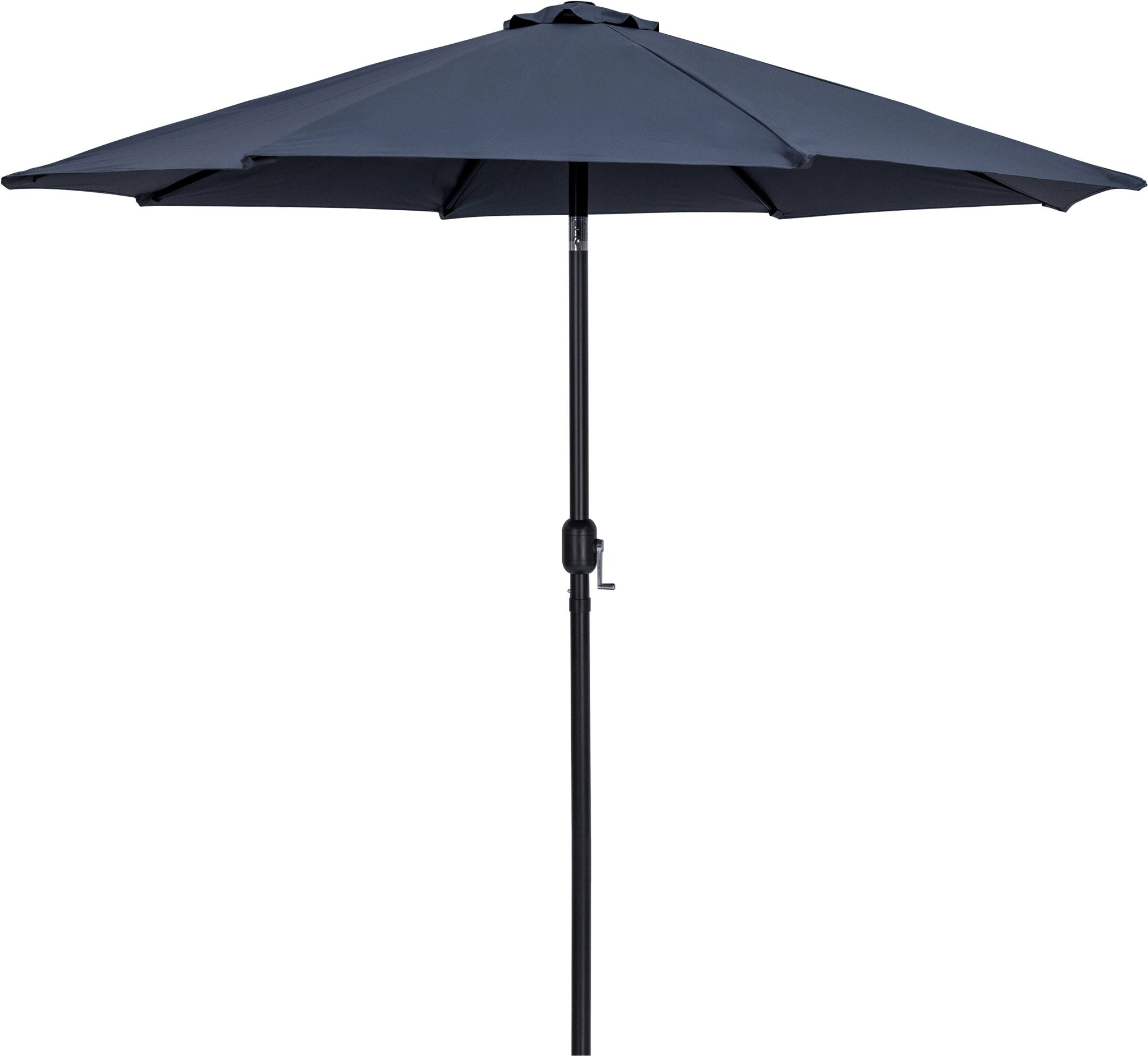 Fiji - Aluminum Patio Umbrella With Square Teak And Black Base