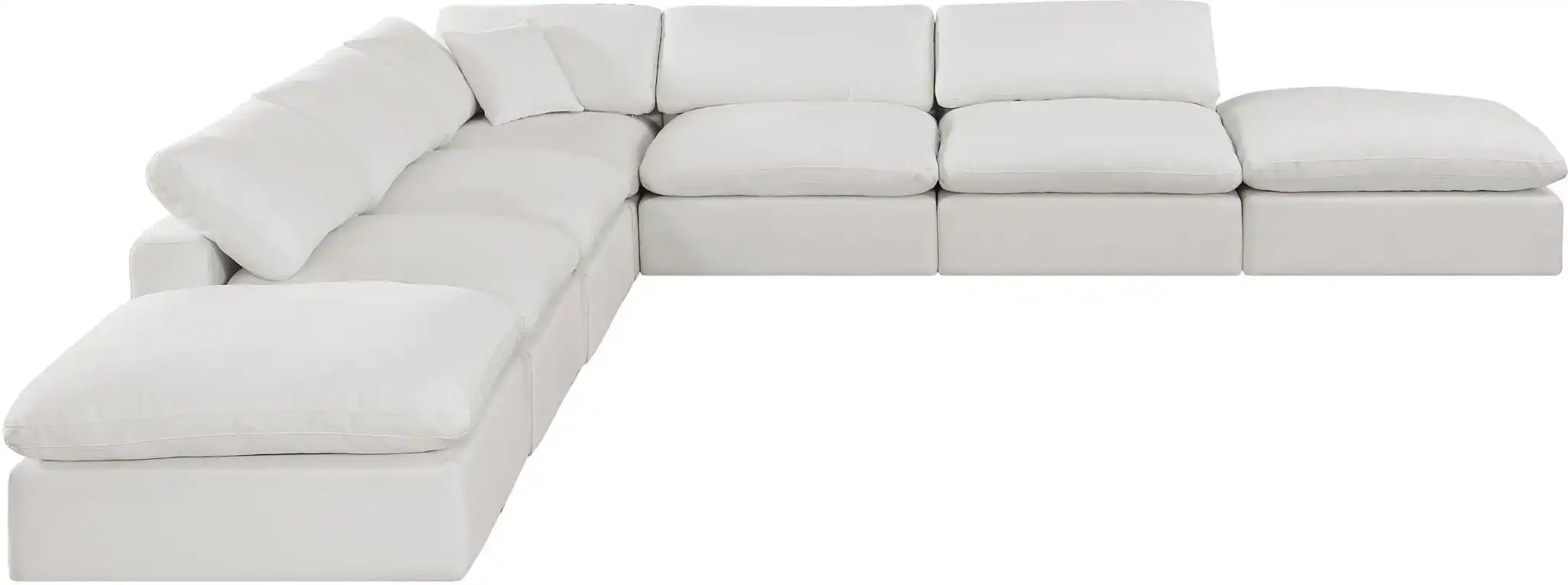 Comfy - 7 Piece Linen Modular Corner Sectional