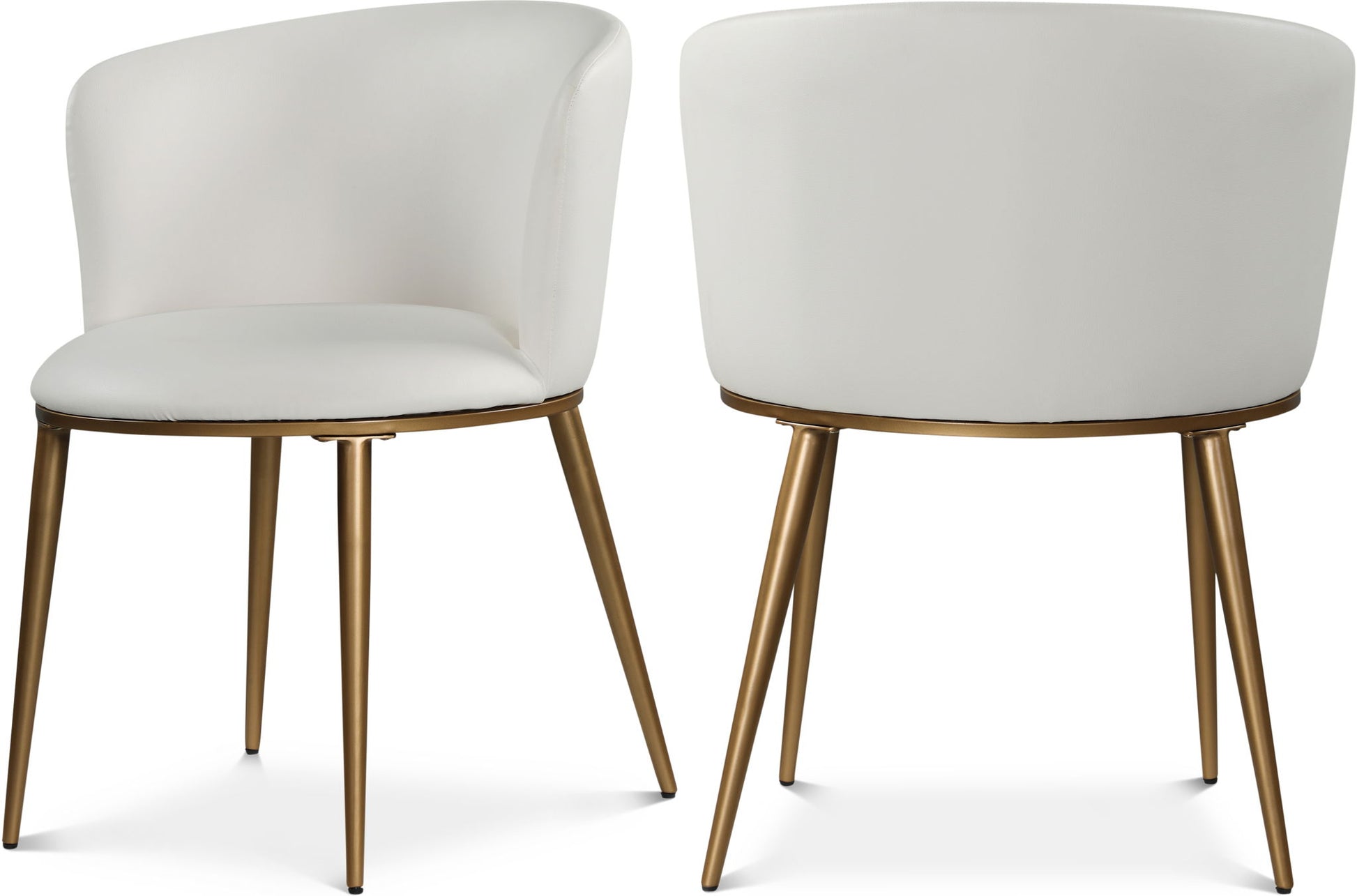 Skylar - Dining Chair with Gold Legs (Set of 2) - Best Buy Furniture