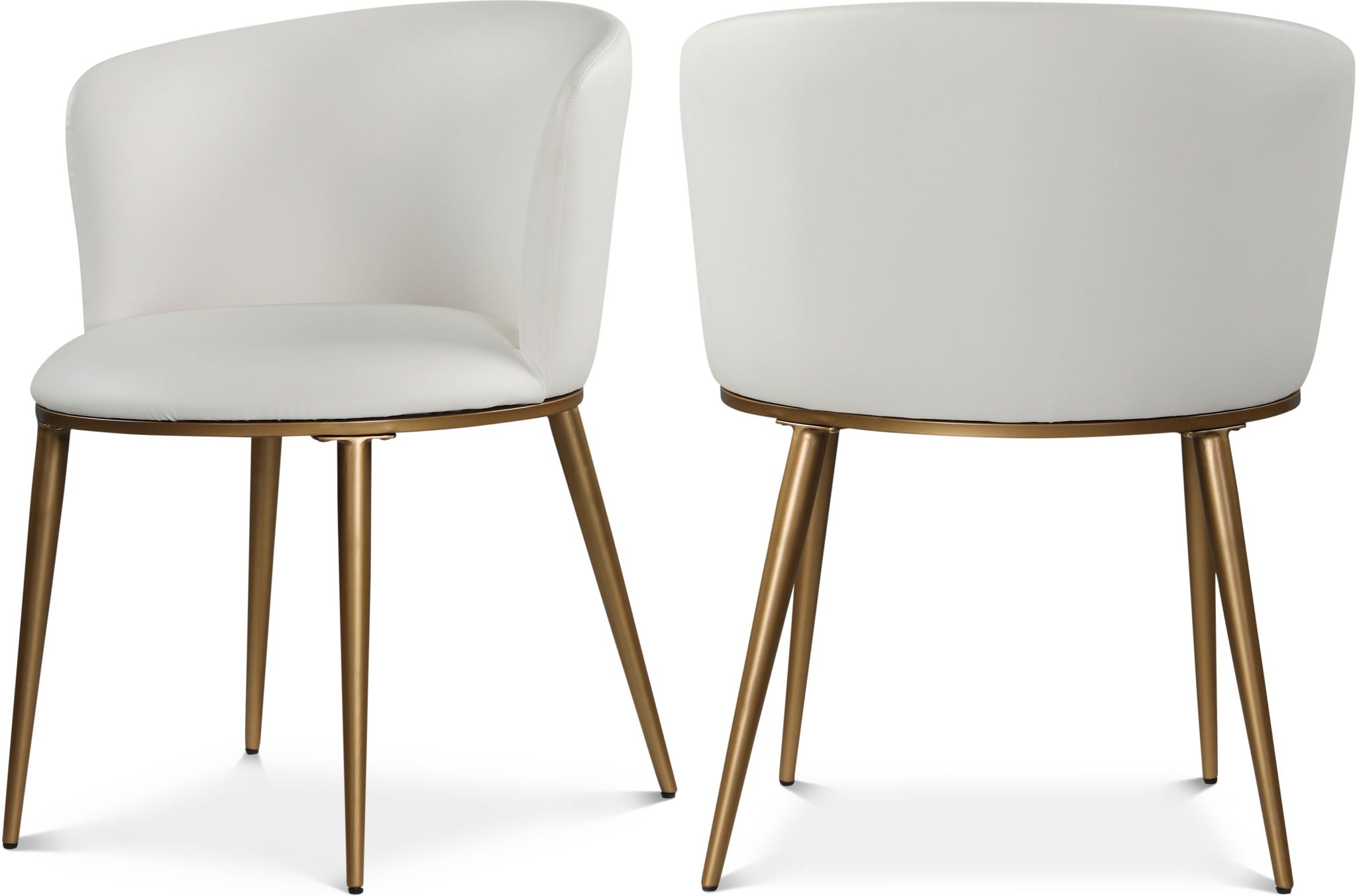 Skylar - Dining Chair with Gold Legs (Set of 2) - Best Buy Furniture