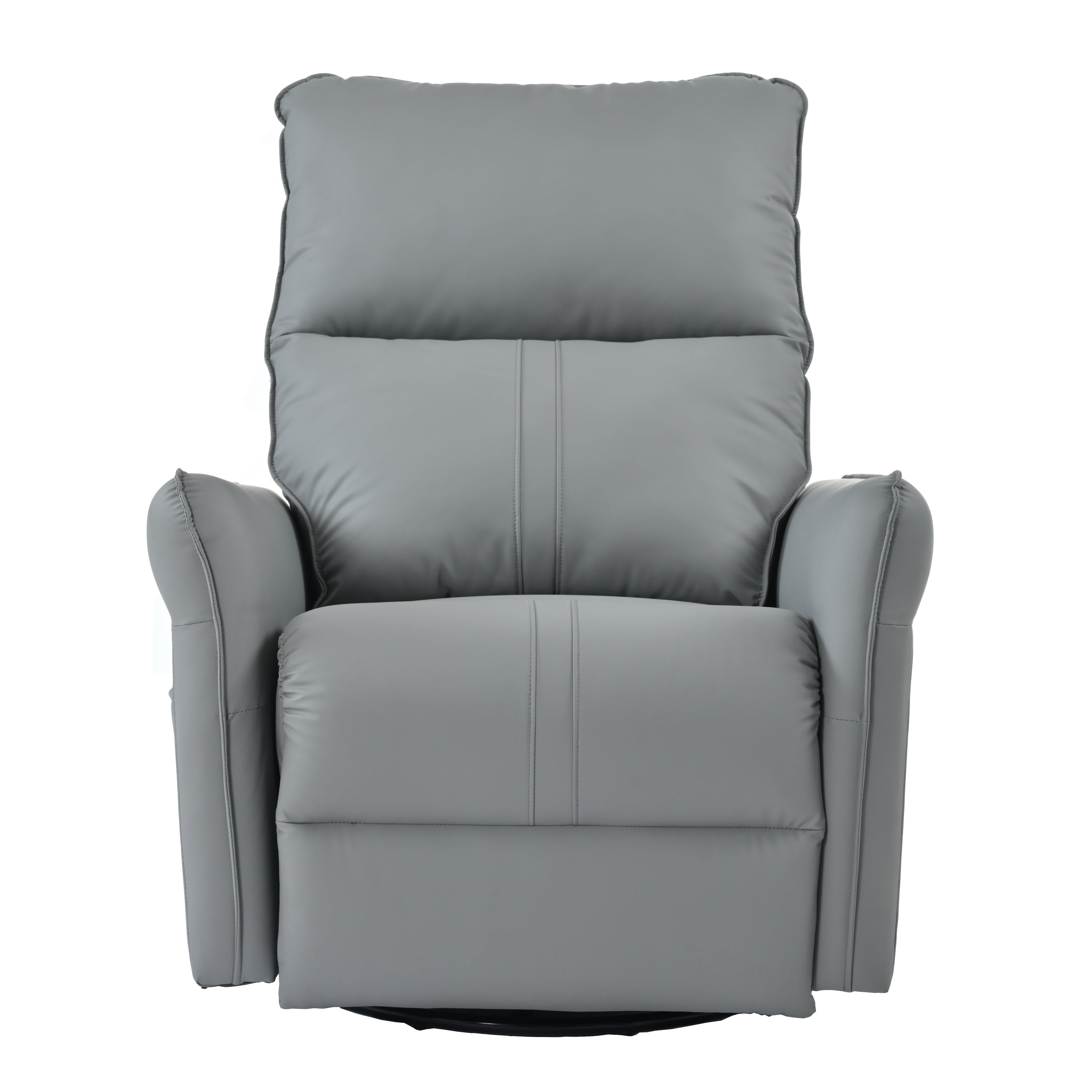 Power Swivel Rocker Recliner Chair for Adults, 270° Swivel Rocking Recliner Chair,Electric Small Recliners for Small Spaces, Single Sofa Recliner for Living Room, Bedroom,RV (Blue-gray+270° Swivel)