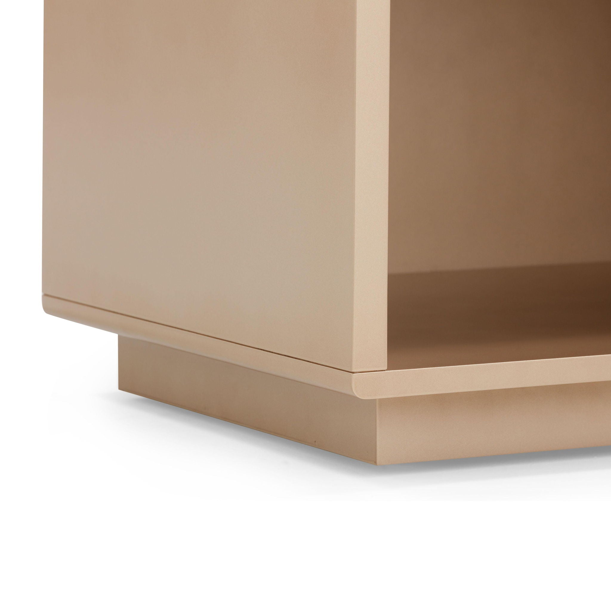 Martha - Mirrored Nightstand - Taupe