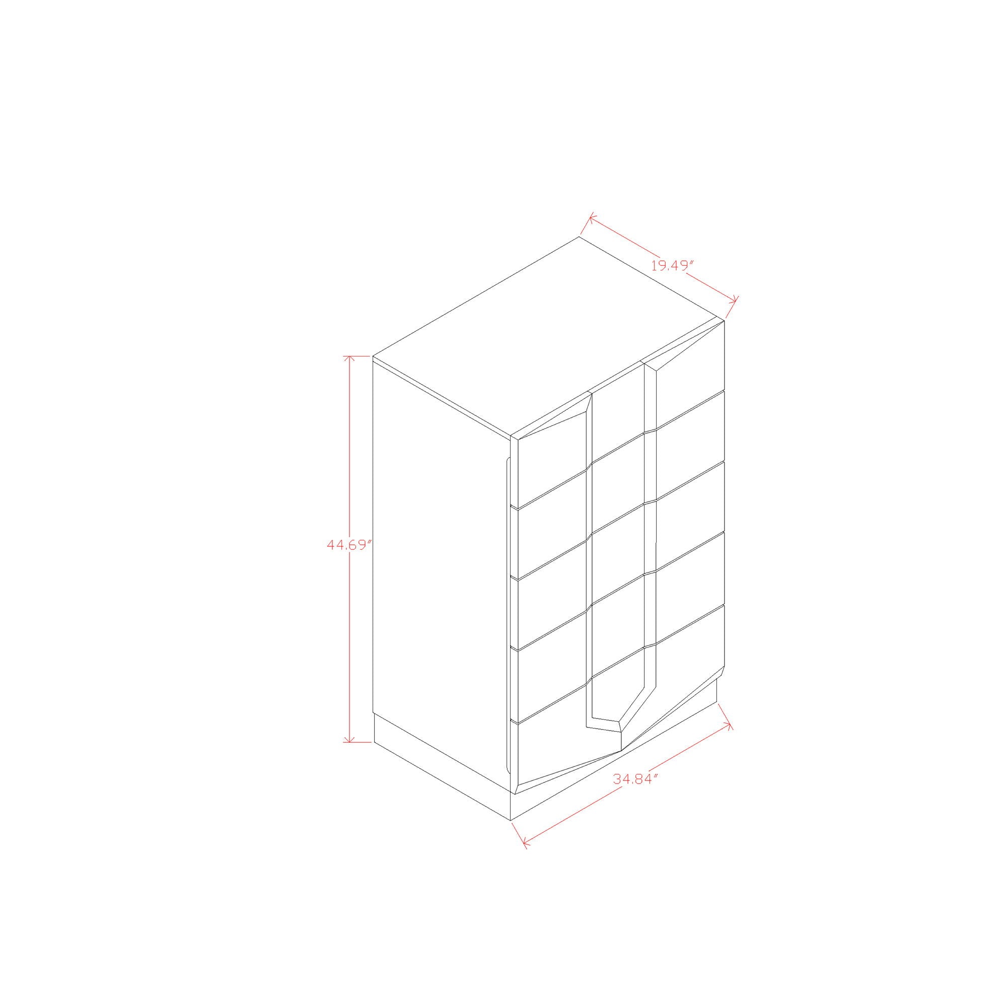 Vios - 5 Piece Bedroom Set With Zebrano Accent Design