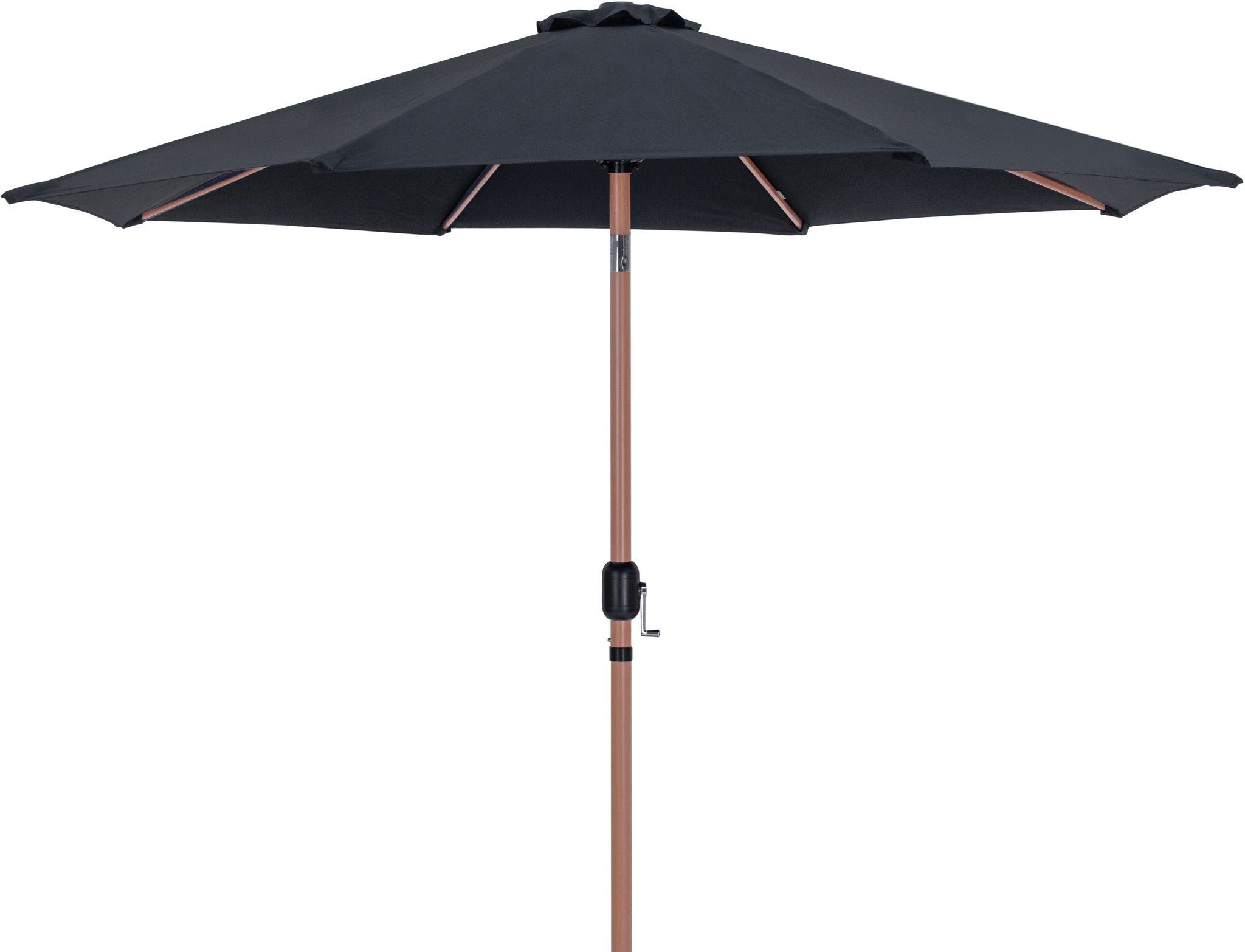 Fiji - Aluminum Patio Umbrella With Round Teak Base