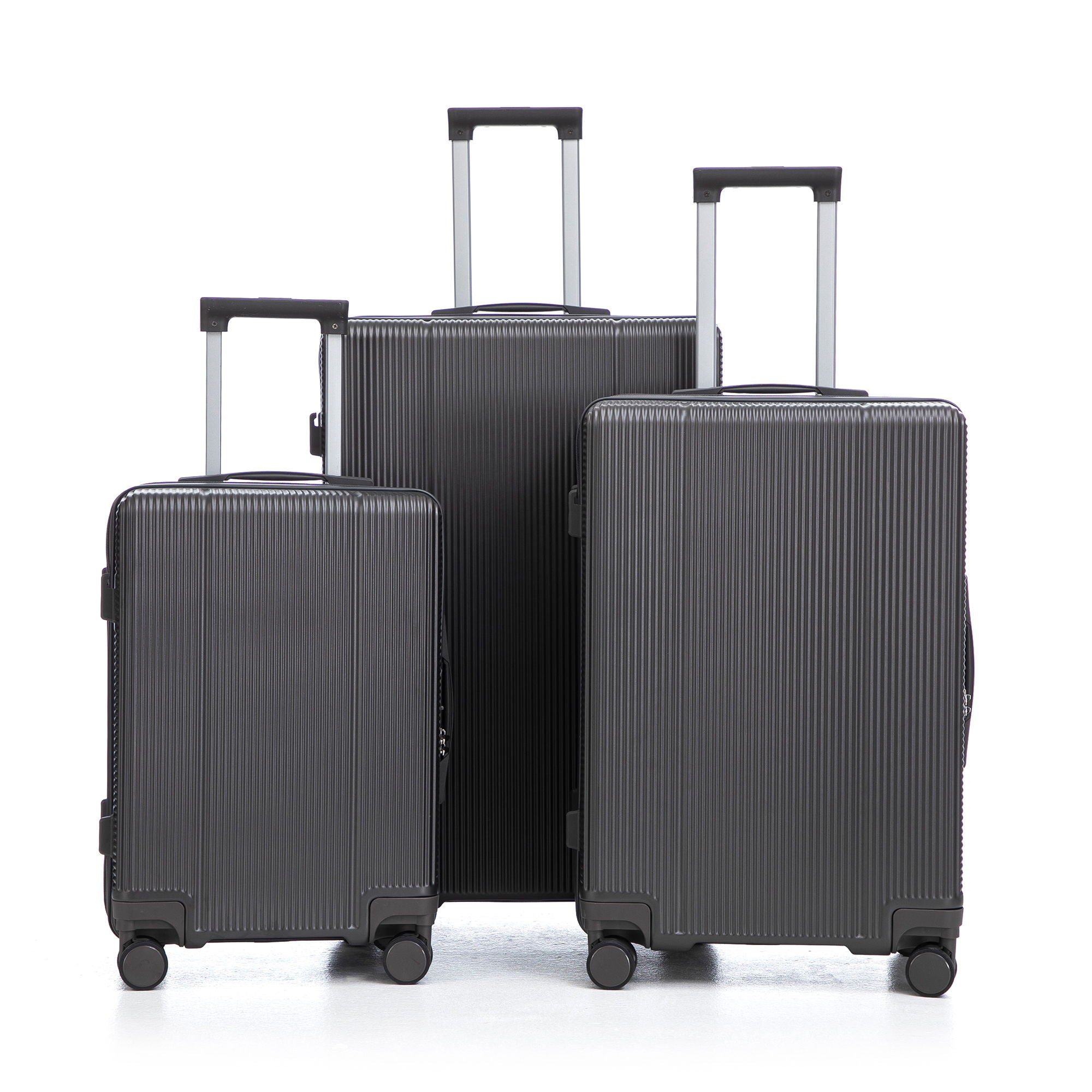 20" / 24" / 28" 3 Pieces / Set Spinner Wheel Luggage, Carry On Suitcase, Matching Color, TSA Combination Lock