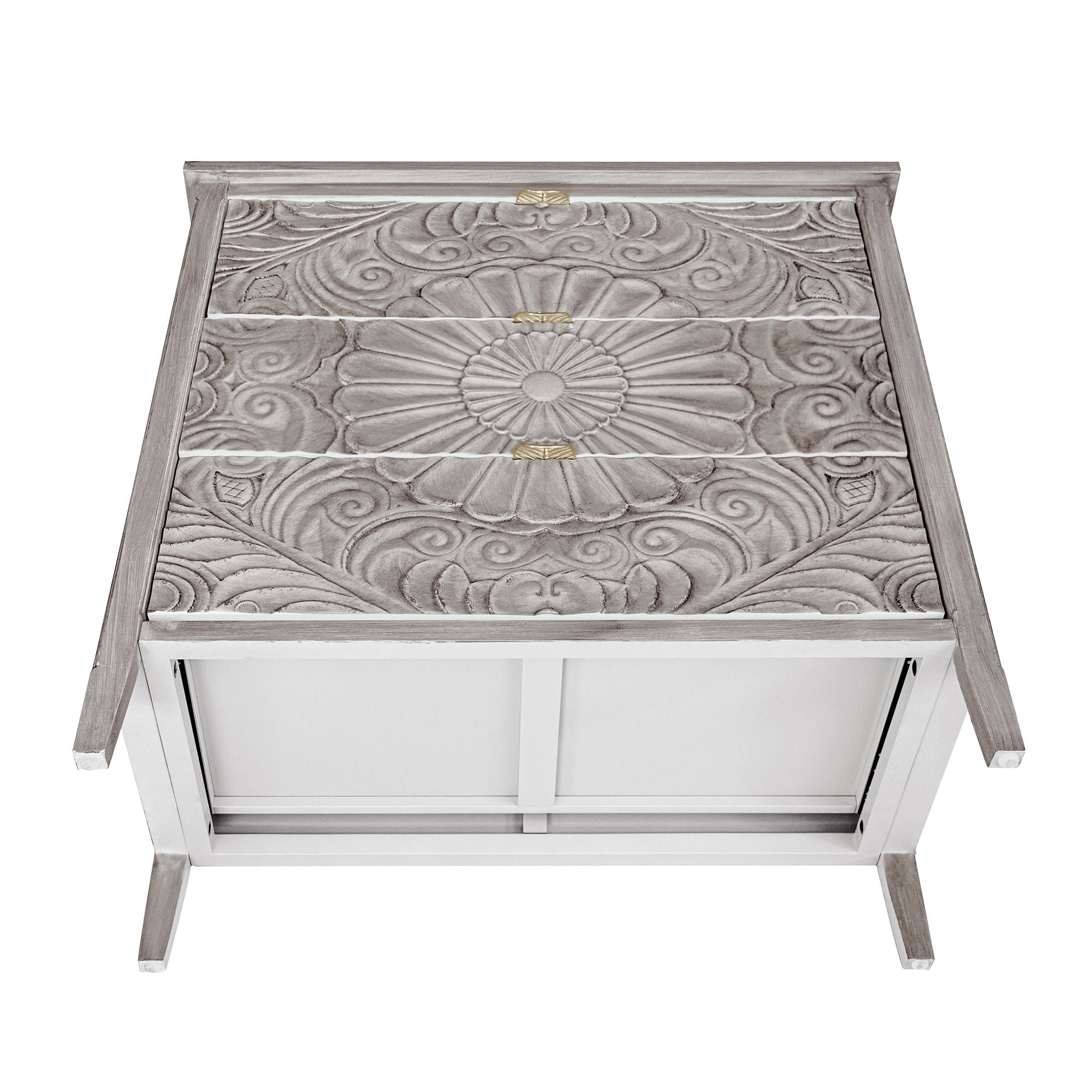 3 Drawer Cabinet, American Furniture, Suitable For Bedroom, Living Room - Light Gray - Best Buy Furniture