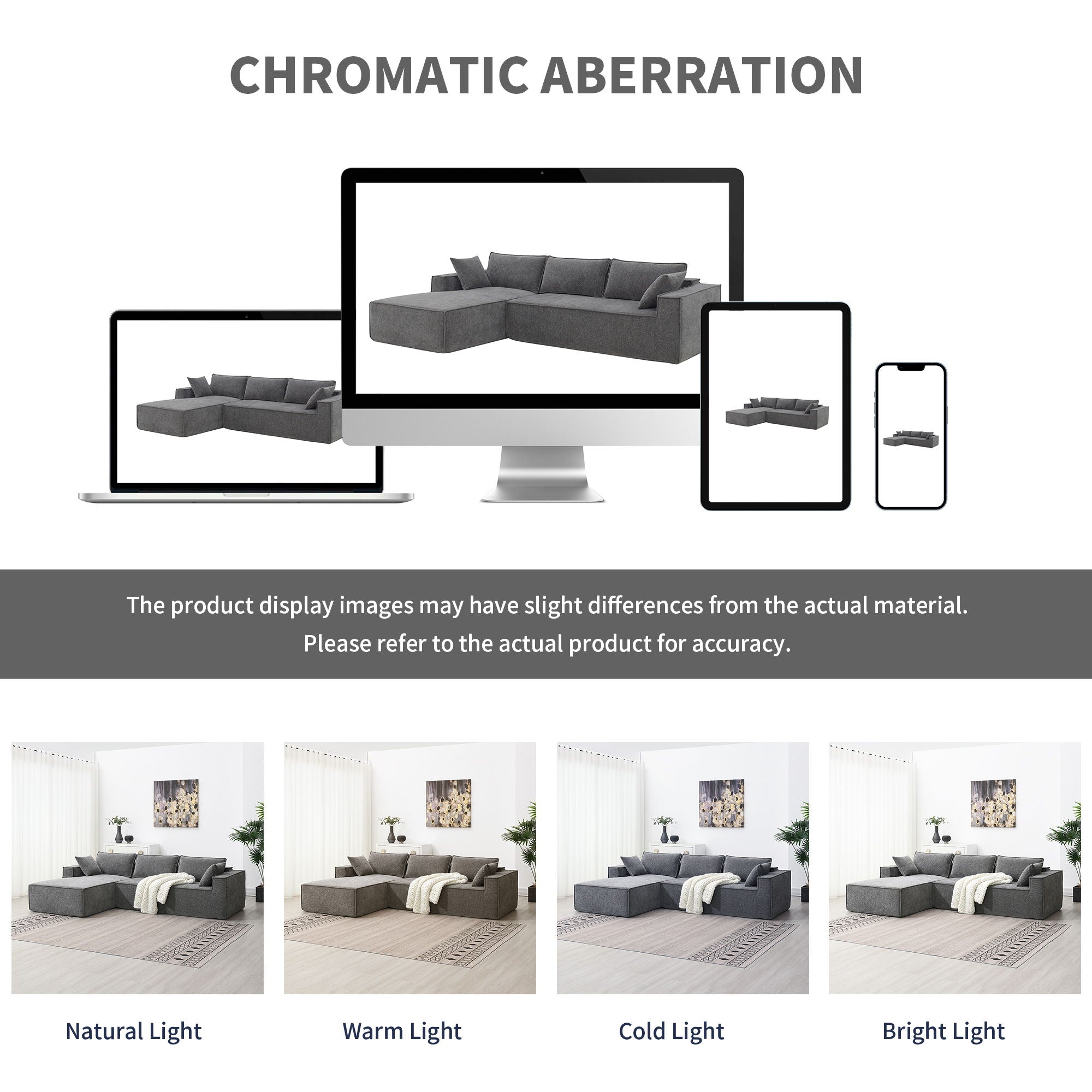 Free Combination Minimalist Style Modular Sectional, Wrinkle Resistant Couch Set L Shaped Compressed Sofa For Living Room