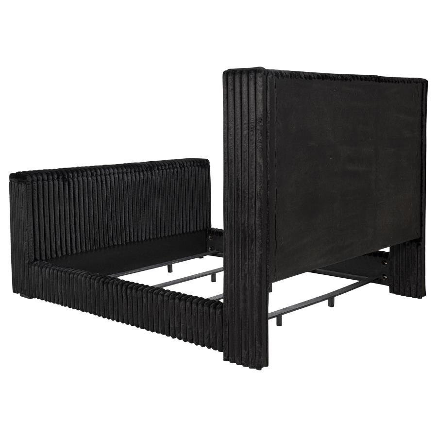 Centergrove - Upholstered Wingback TV Bed