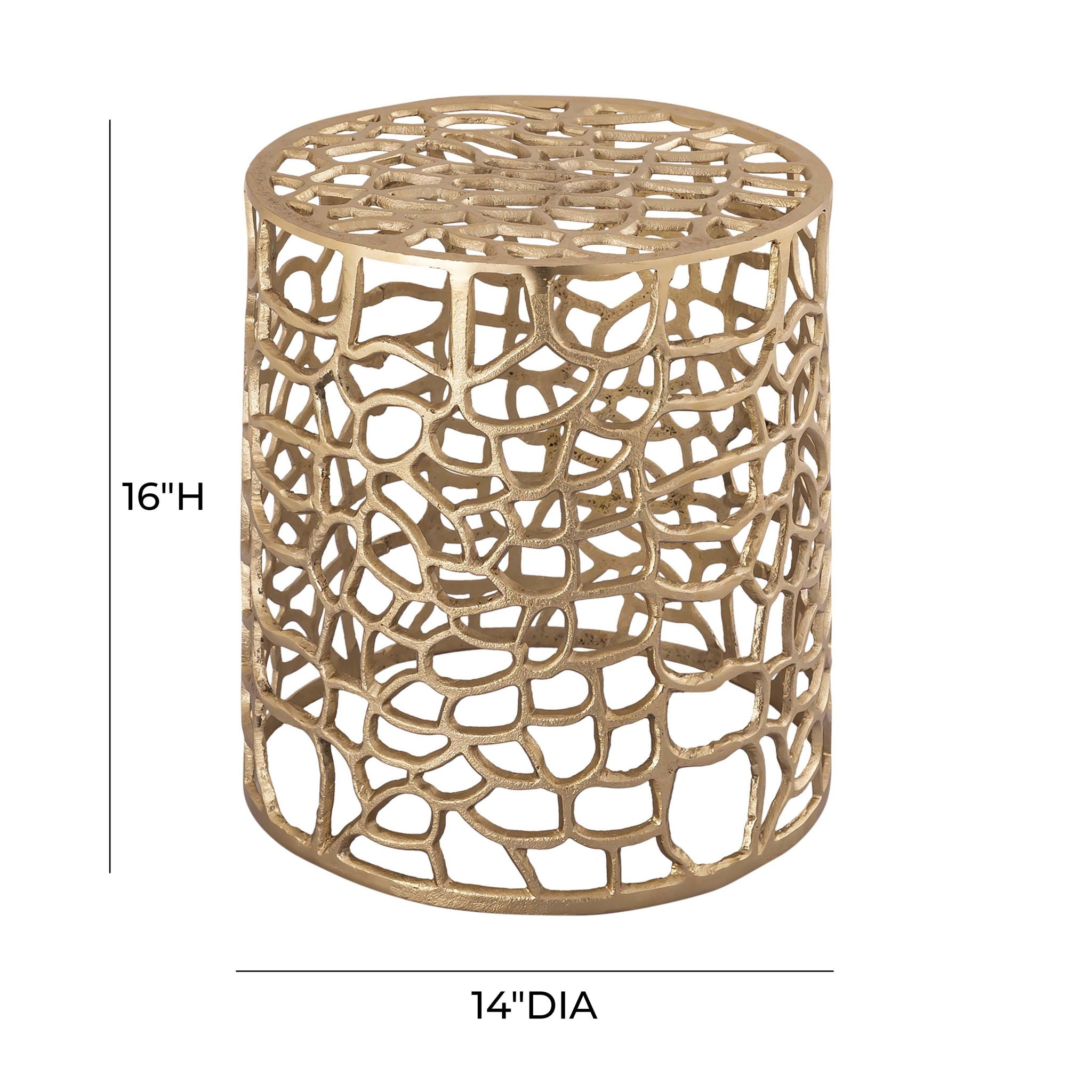 Sophia - Side Table - Gold