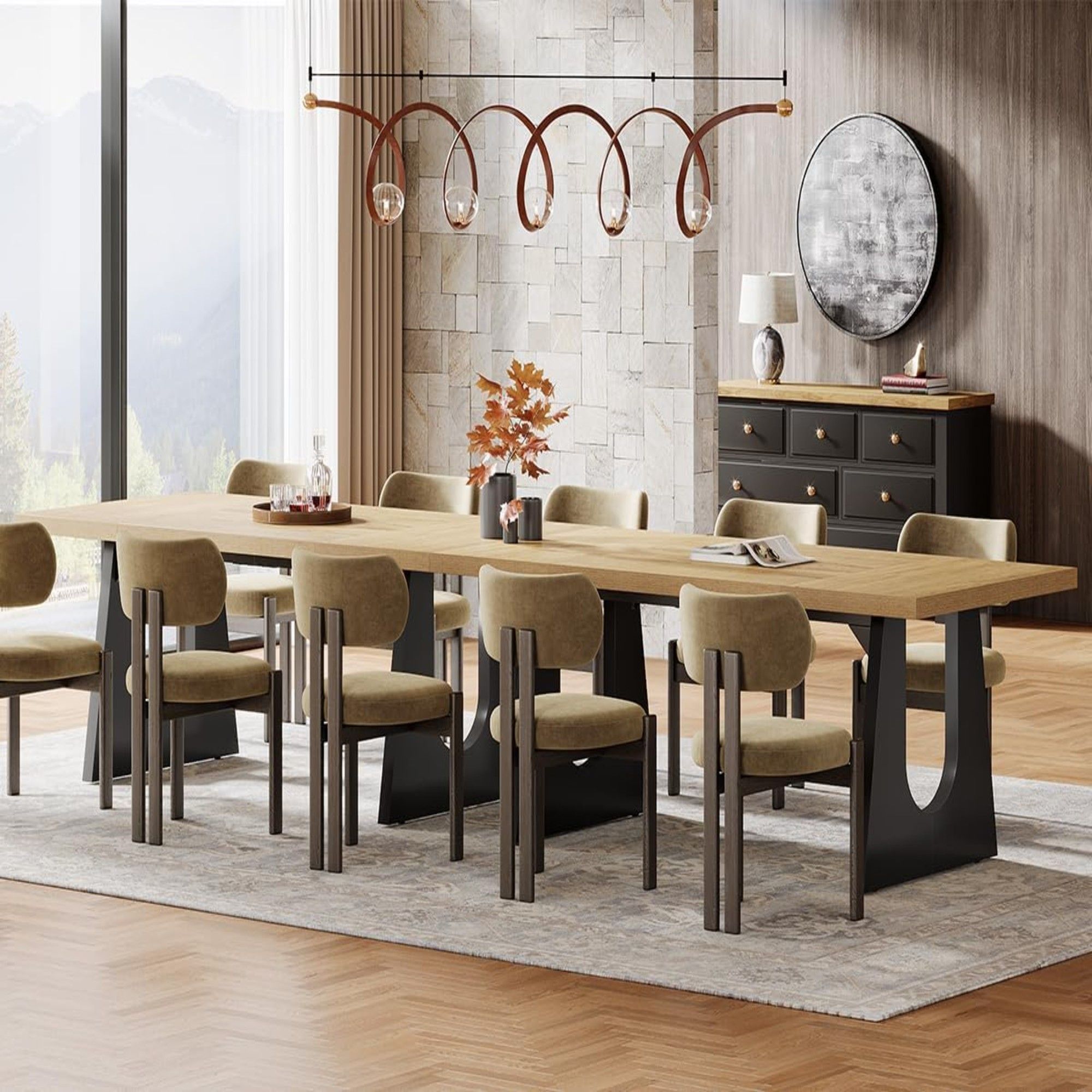 Dining Large Rectangular Kitchen & Dinner Table