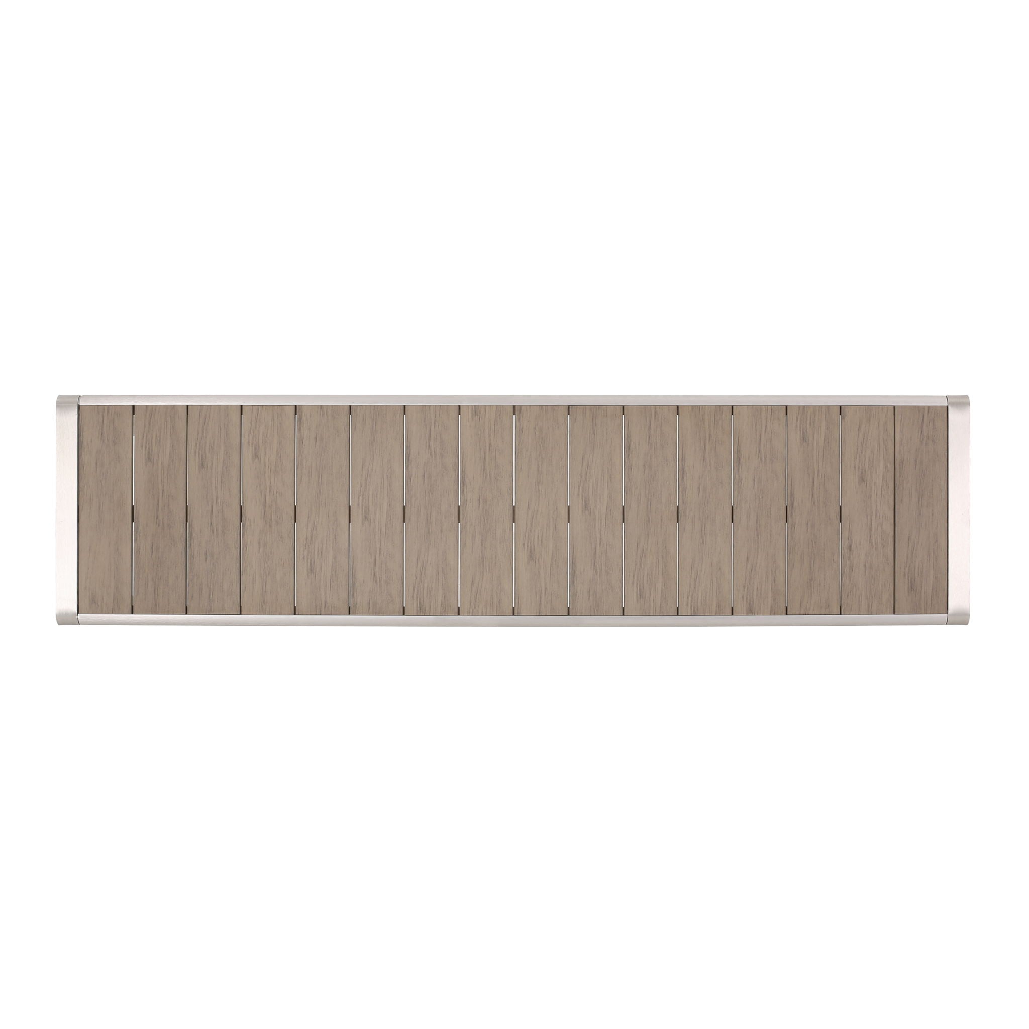 Outdoor Modern Aluminum Dining Bench, Durable And Elegant Design