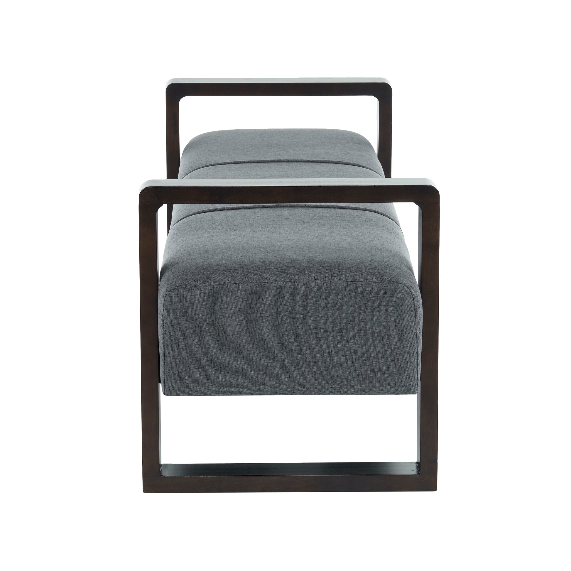 Sleek and Stylish Long - shaped Ottoman, Gray - Best Buy Furniture