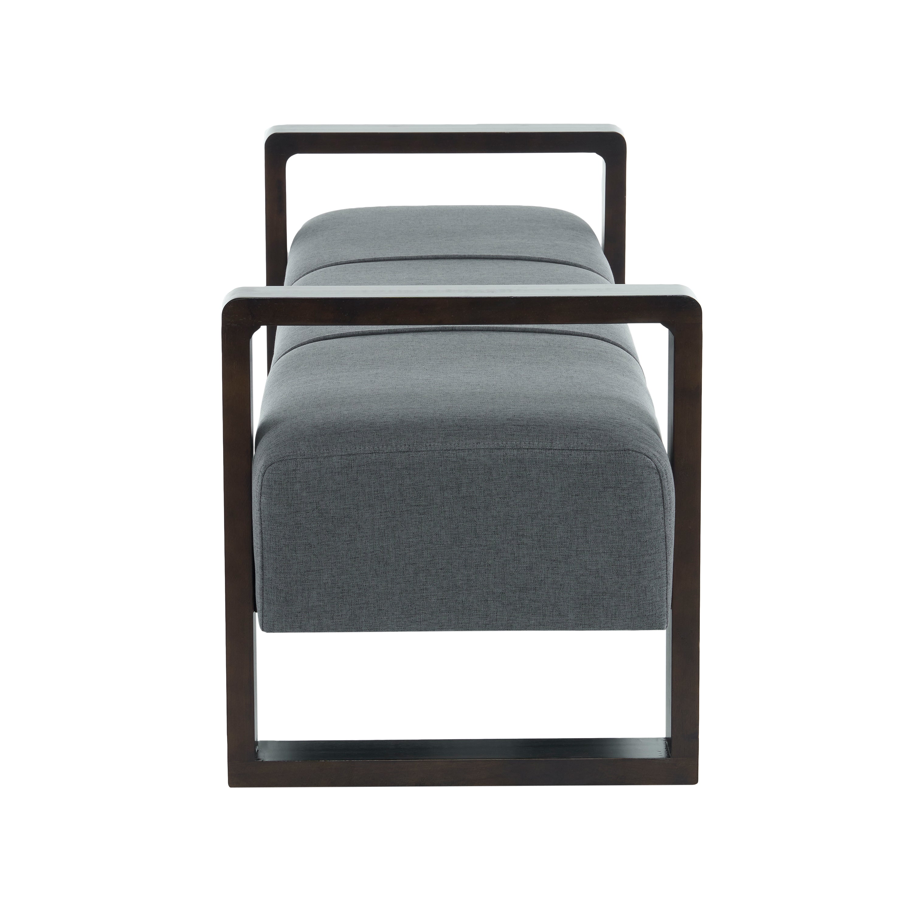 Sleek and Stylish Long - shaped Ottoman, Gray - Best Buy Furniture