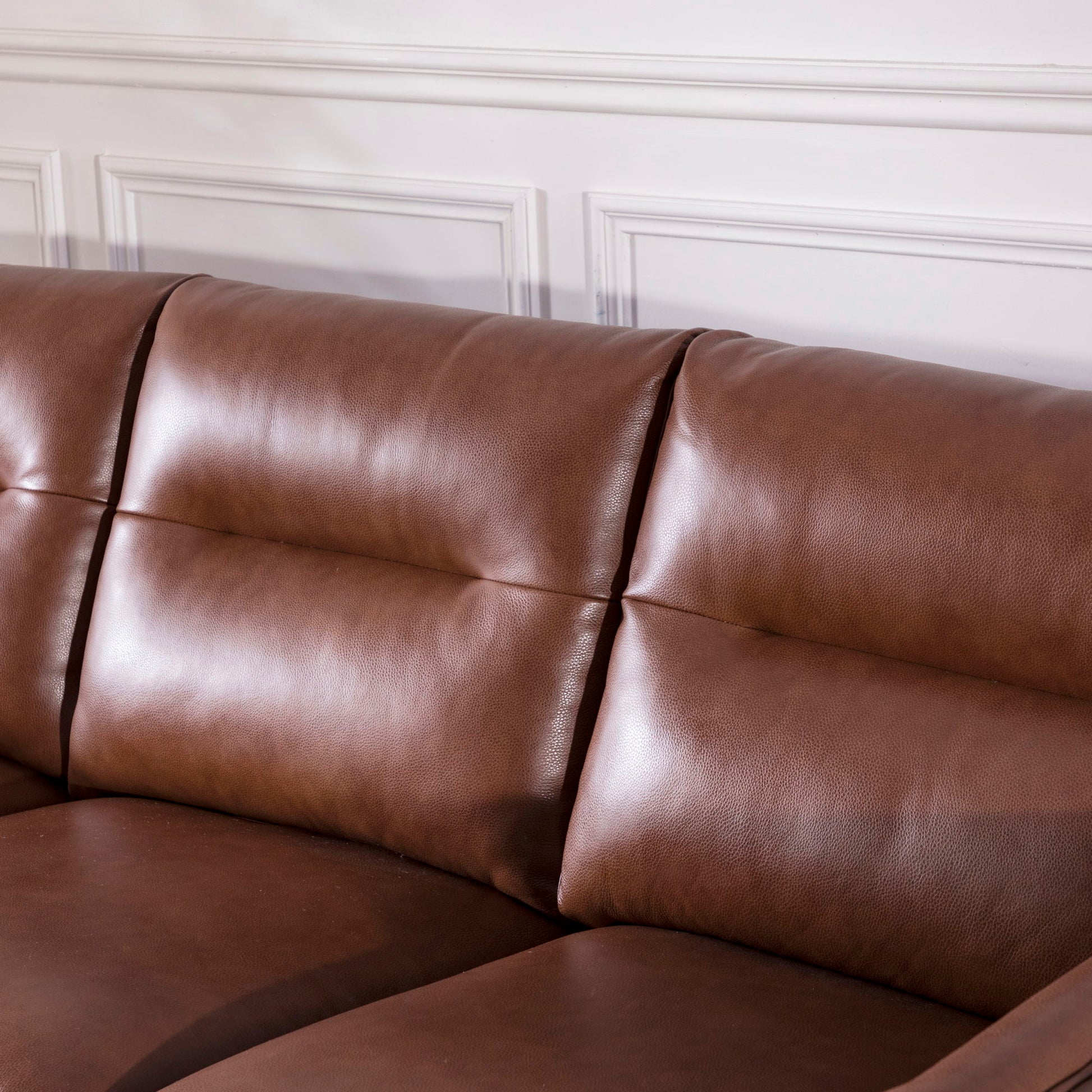 Mid-Century Leather Sofa - Best Buy Furniture