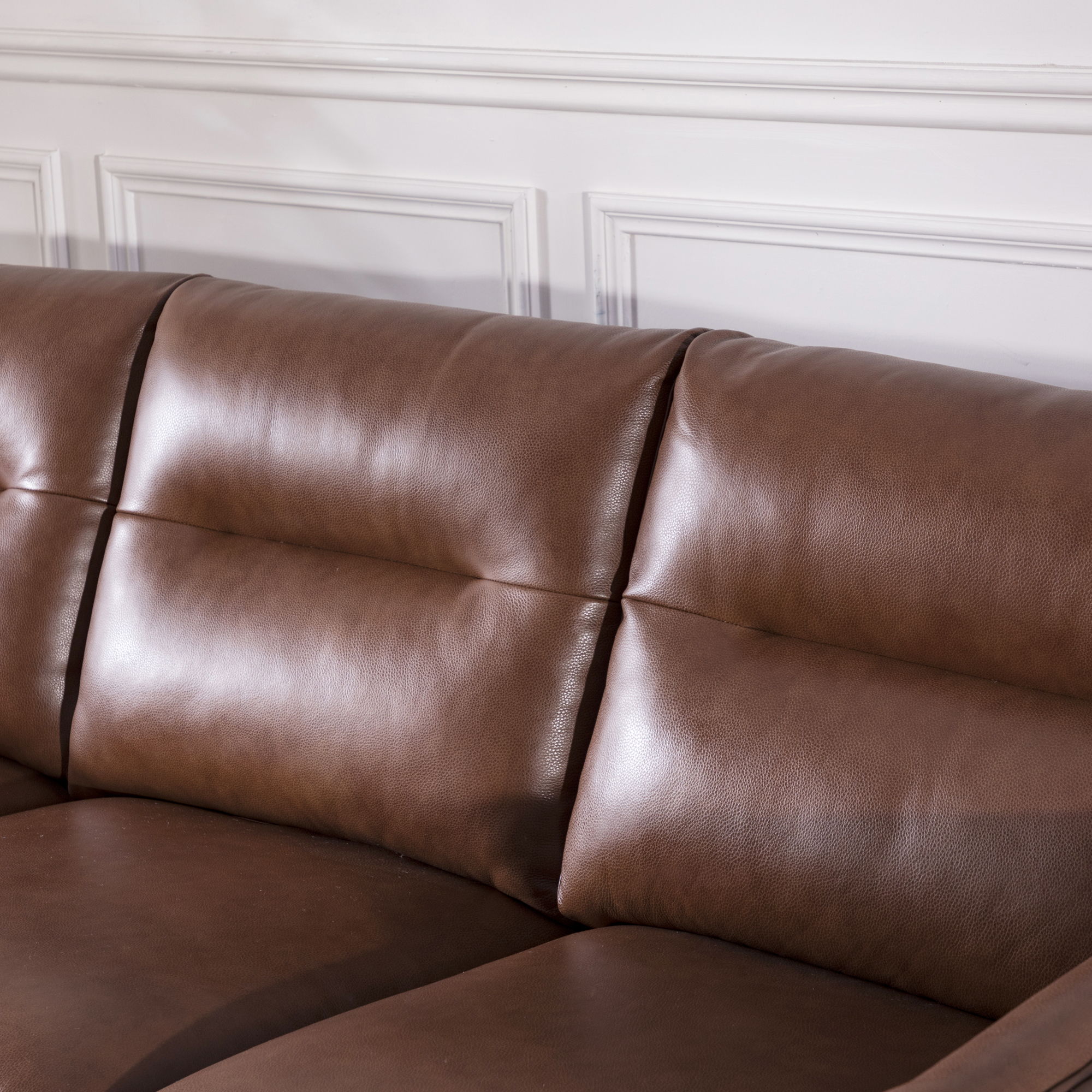 Mid-Century Leather Sofa - Best Buy Furniture