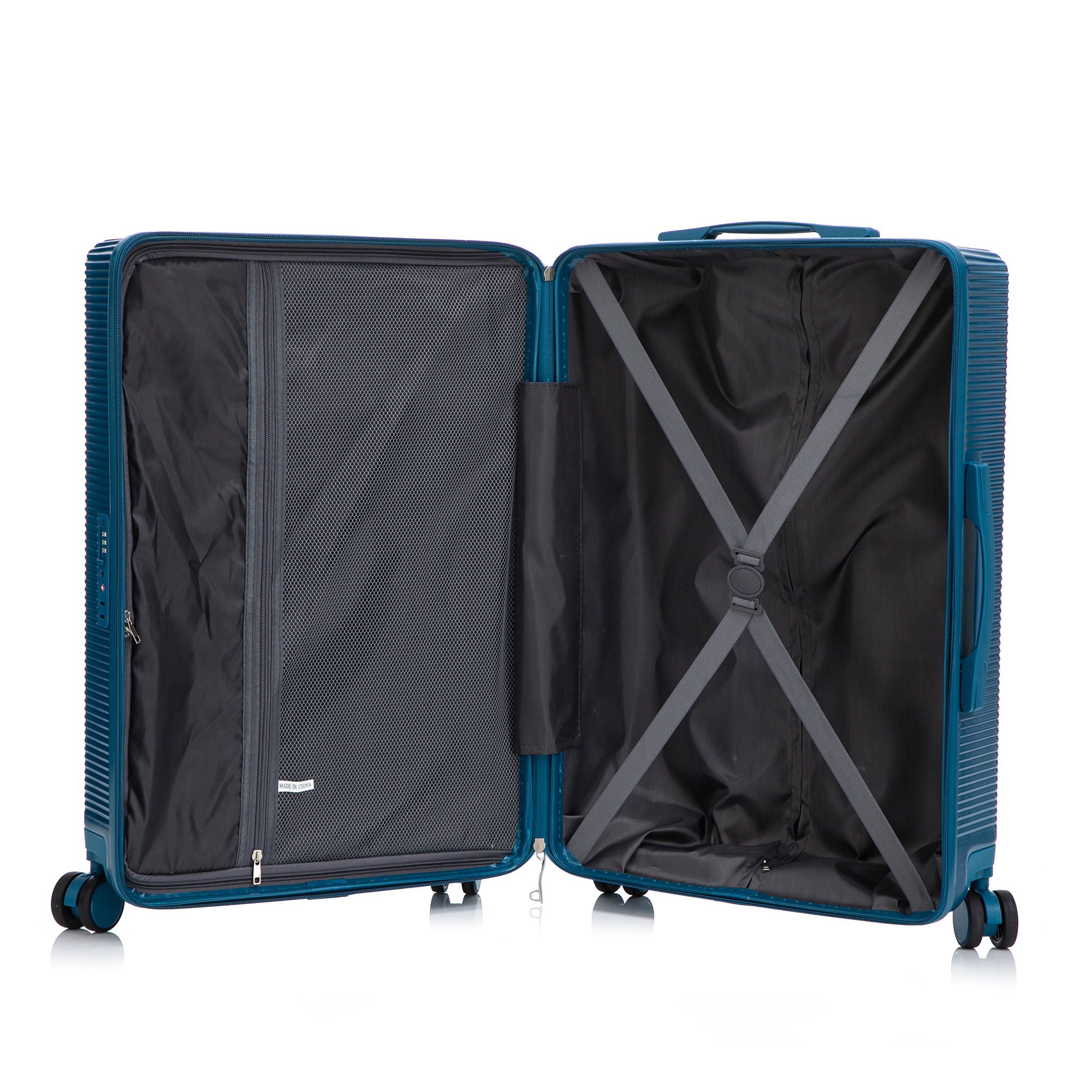 20" / 24" / 28" 3 Pieces / Set Spinner Wheel Luggage, Carry On Suitcase, Matching Color, TSA Combination Lock