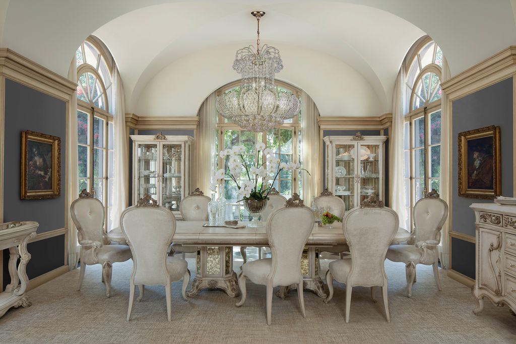 Platine de Royale - Rectangular Dining Table - Champagne