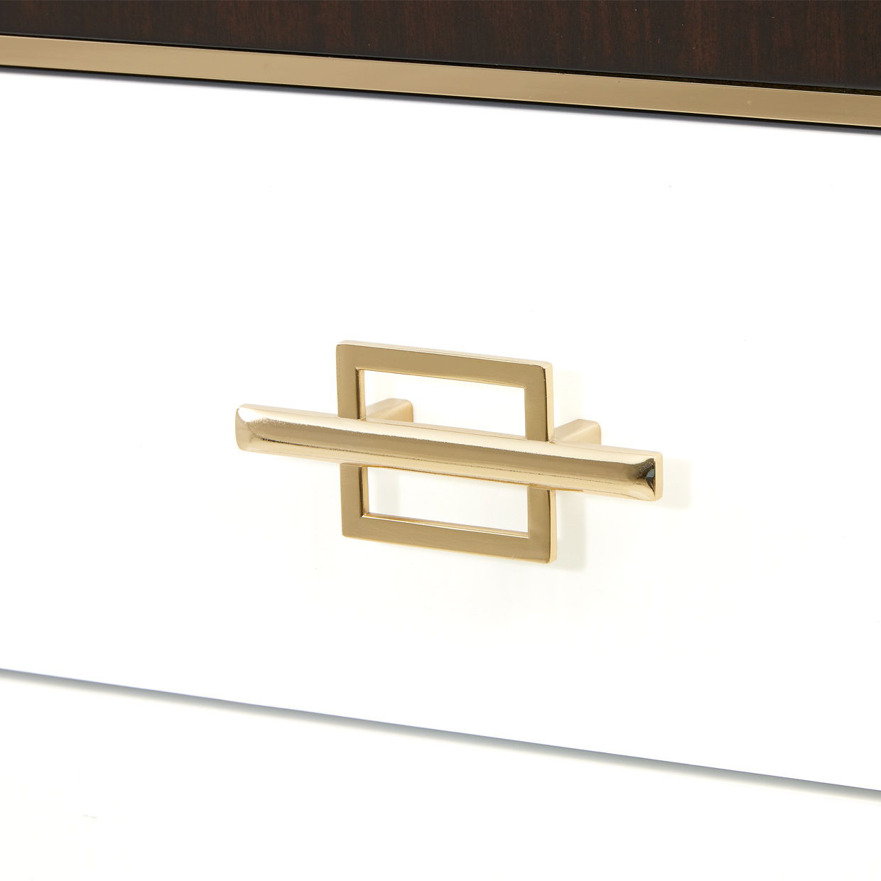 Belmont Place - 5-Drawer Chest - White / Dark Brown