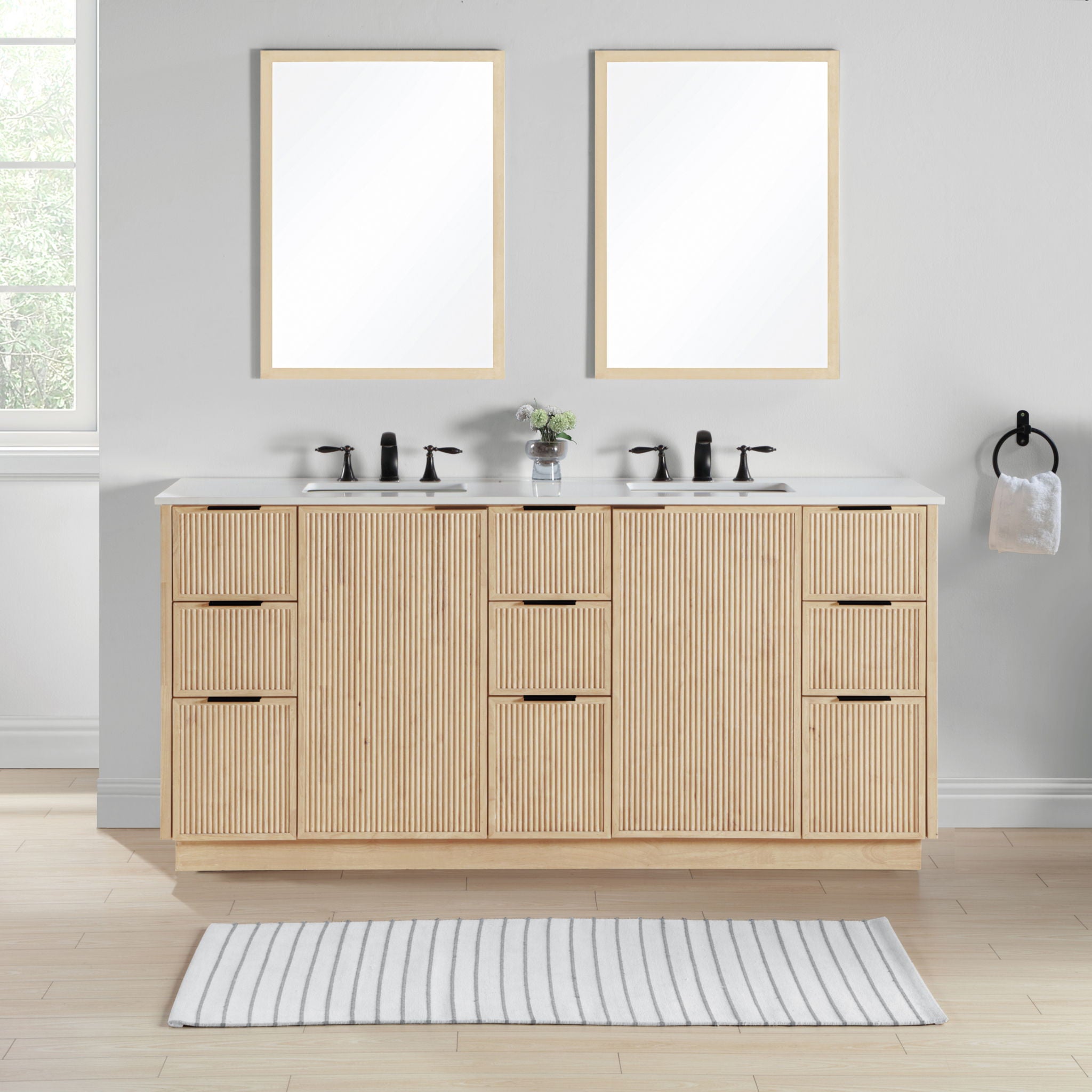 Willard - Engineered Stone And Solid Wood Bathroom Vanity