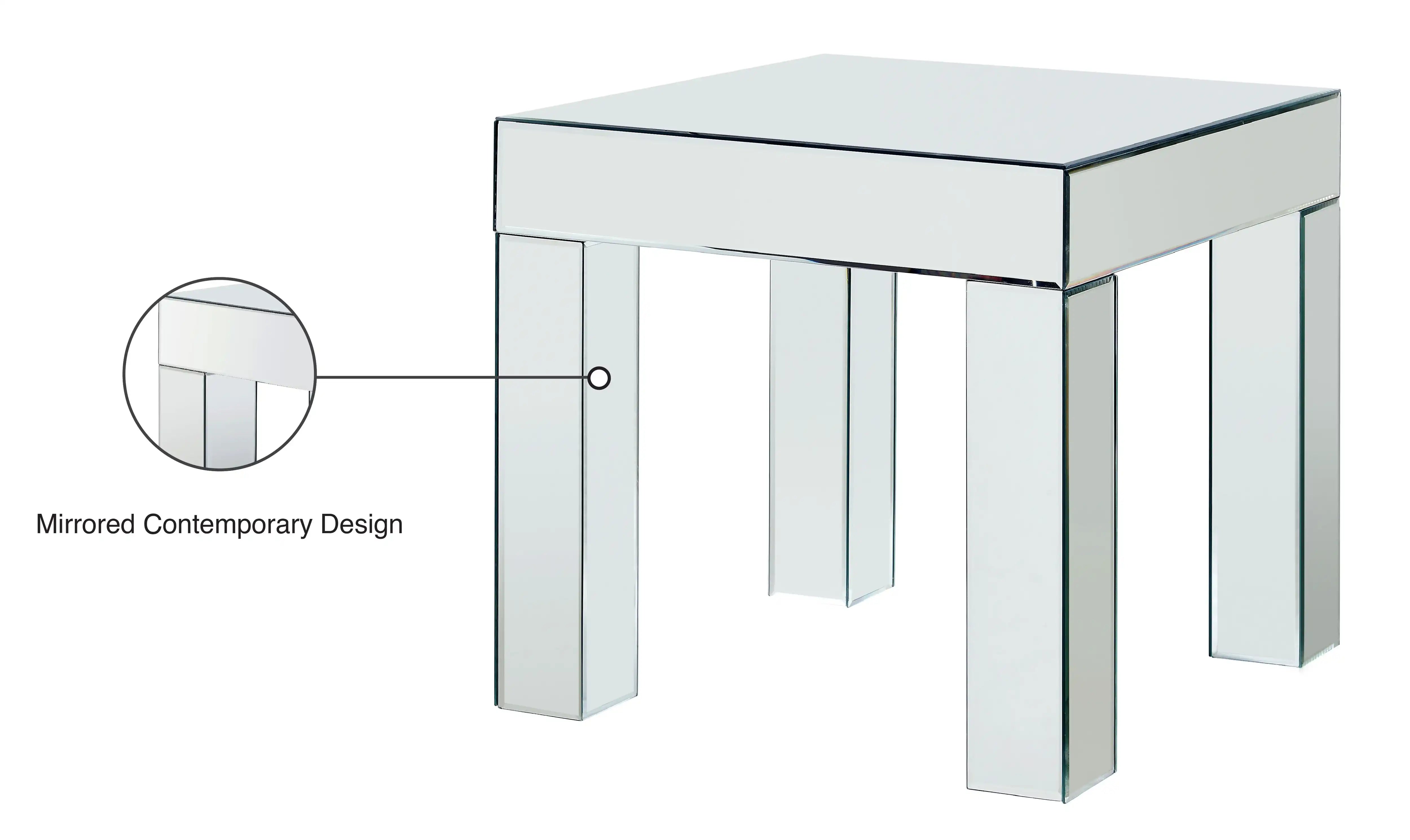 Lainy - End Table - Pearl Silver