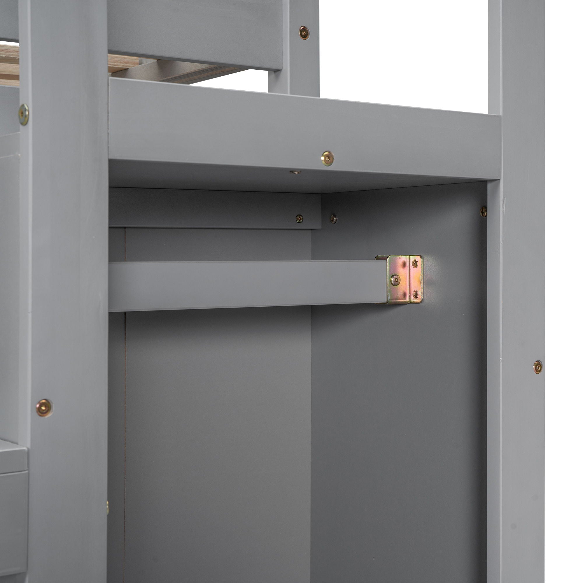 Loft Bed With Built In Storage Wardrobe And Staircase