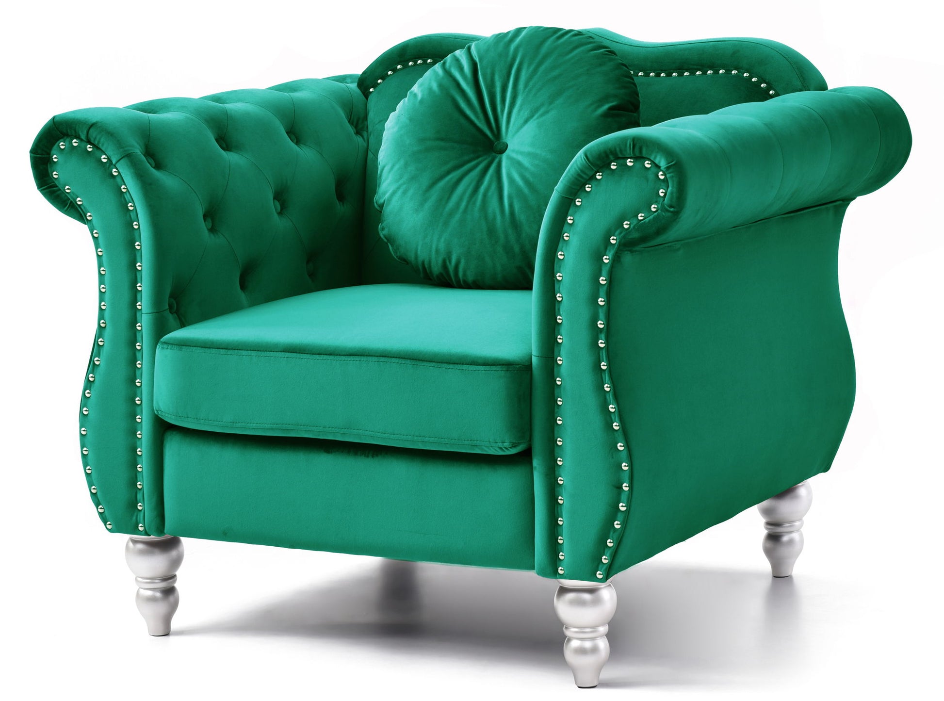 Chic Transitional Flared Arm Chair - Best Buy Furniture