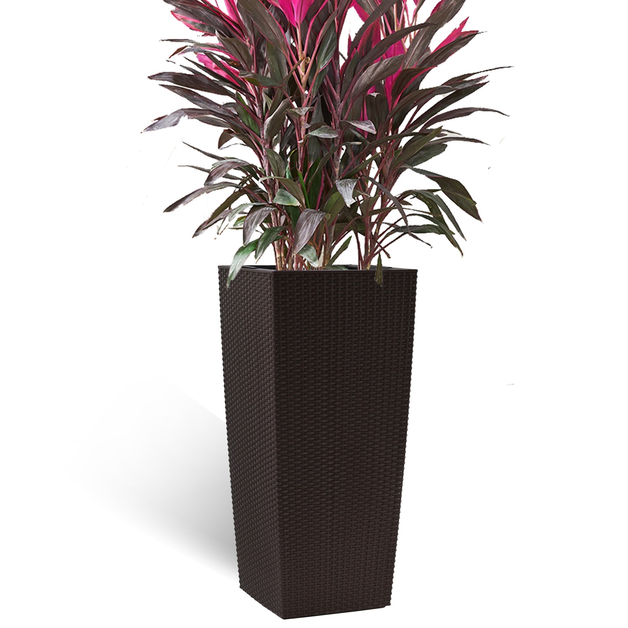 30 in Tall Large Flower Pot Planter with Self-Watering Drainage Holes