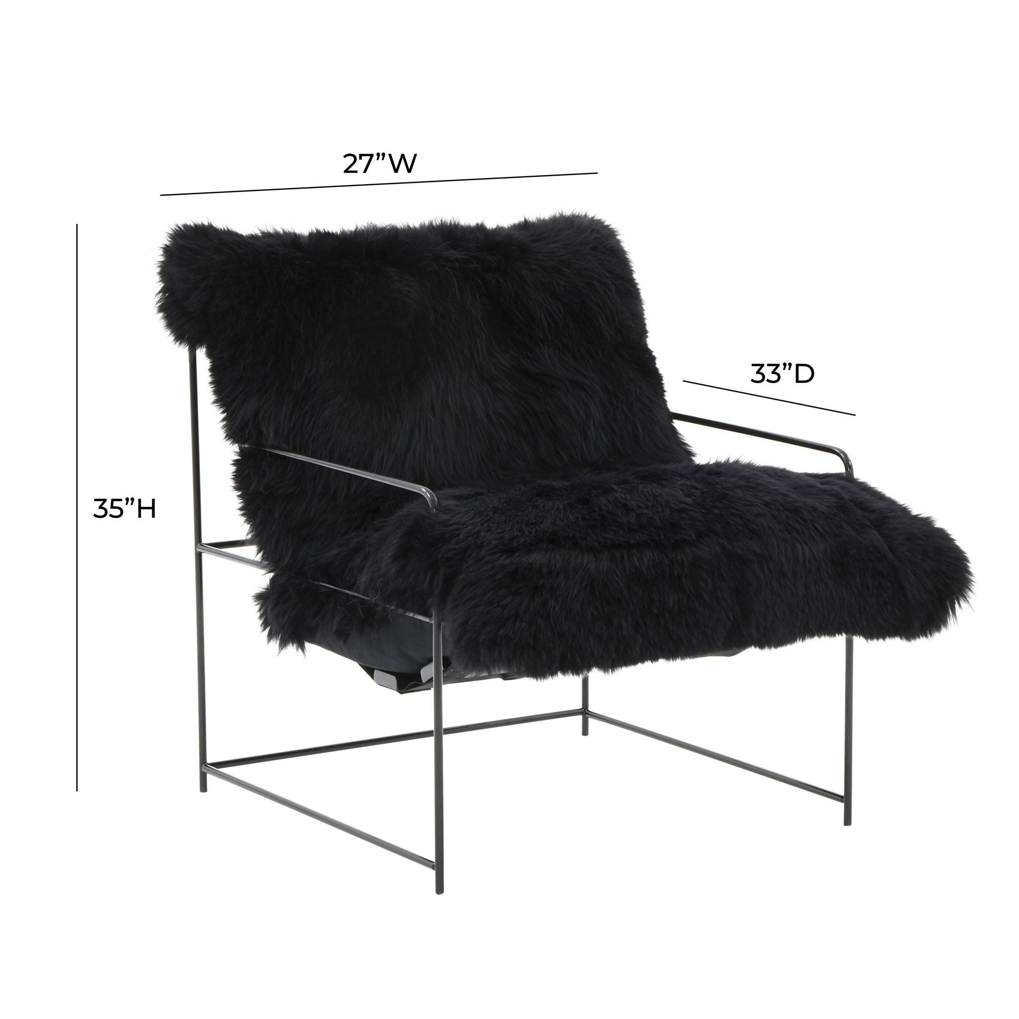 Kimi - Genuine Sheepskin Chair