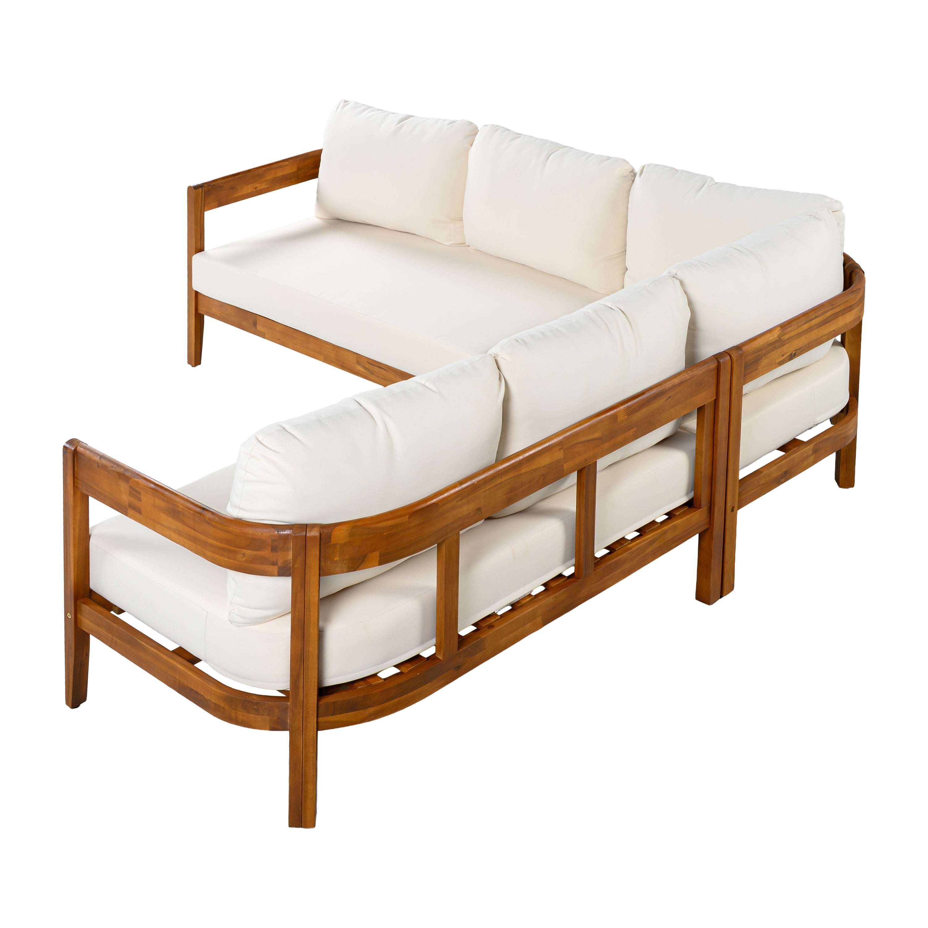 U_Style Acacia Solid Wood Patio Furniture Set