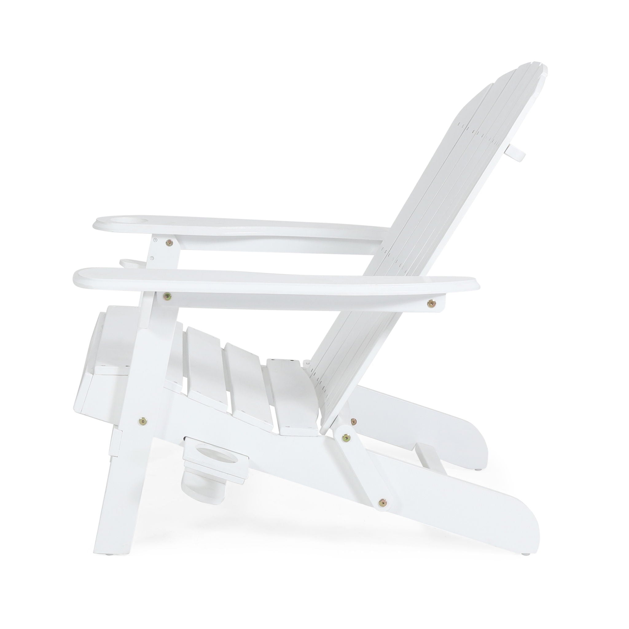 Zenithia - Outdoor Foldable Adirondack Chair With 2 Cup Holders