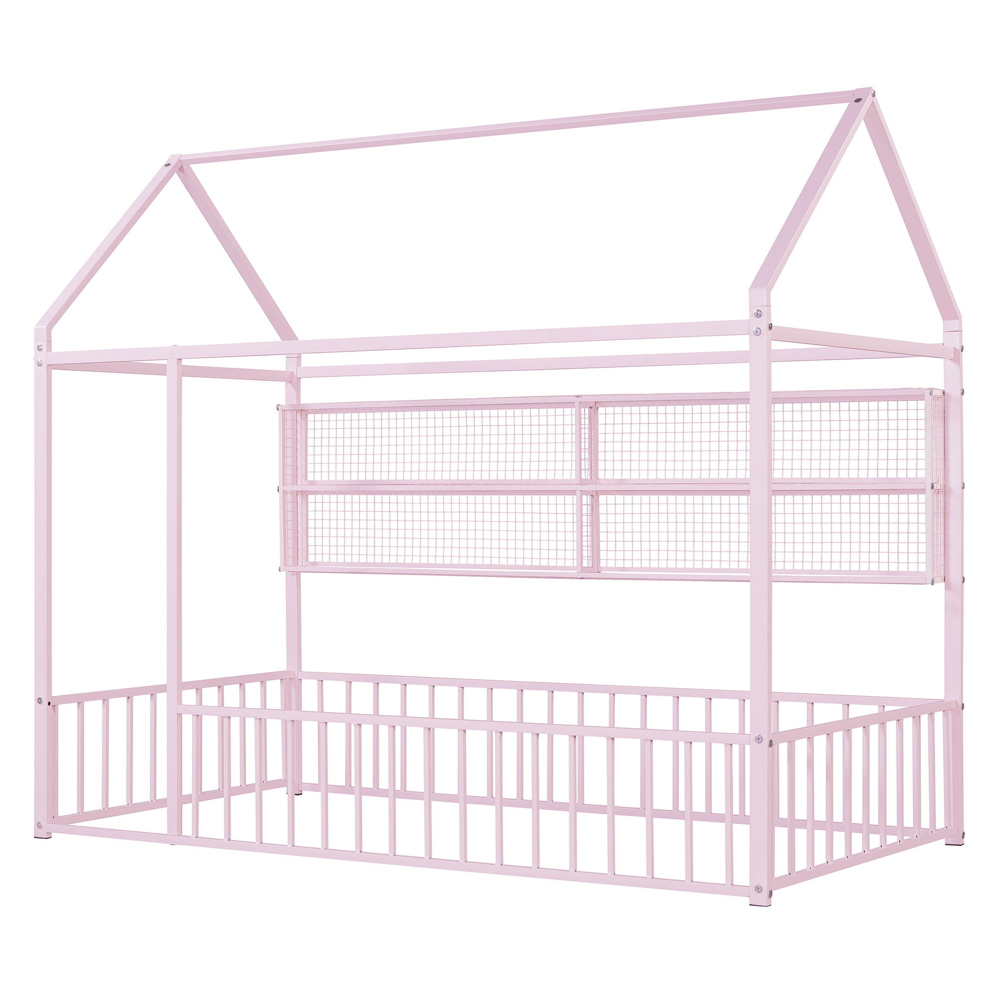 House Frame With Fence And Shelves