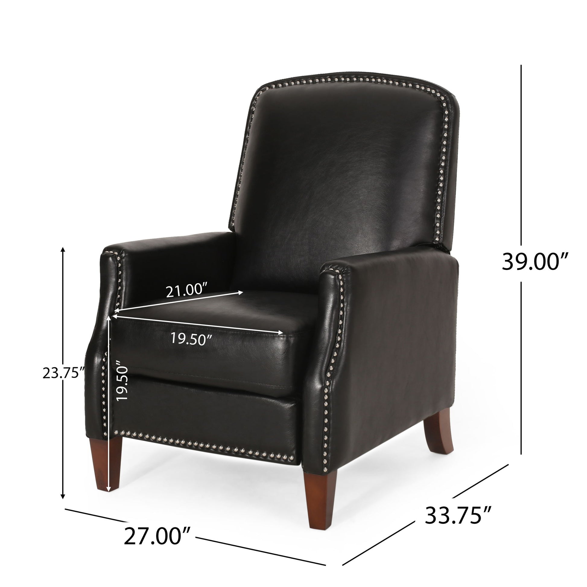 Recliner Chair With Rivets - Best Buy Furniture