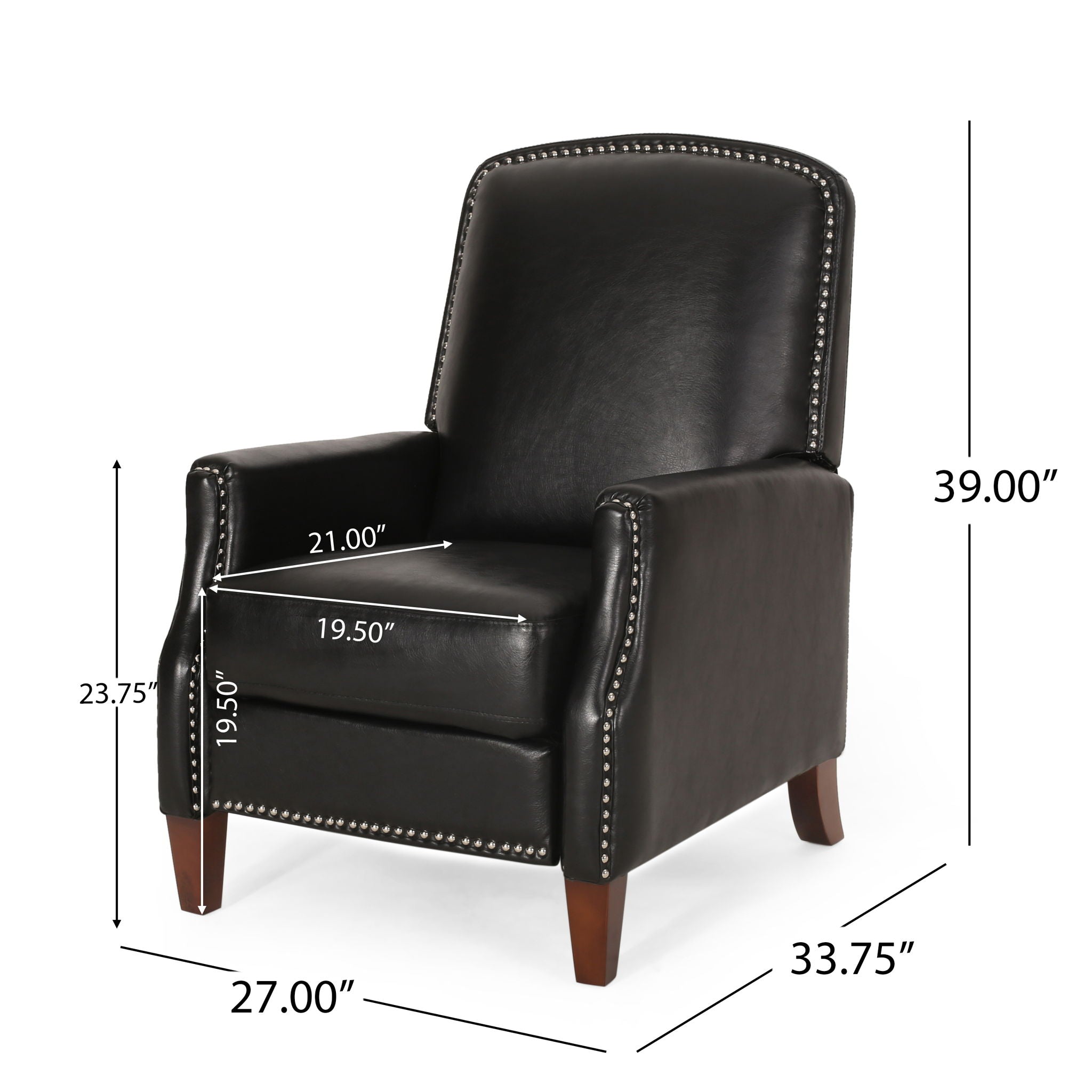 Recliner Chair With Rivets - Best Buy Furniture