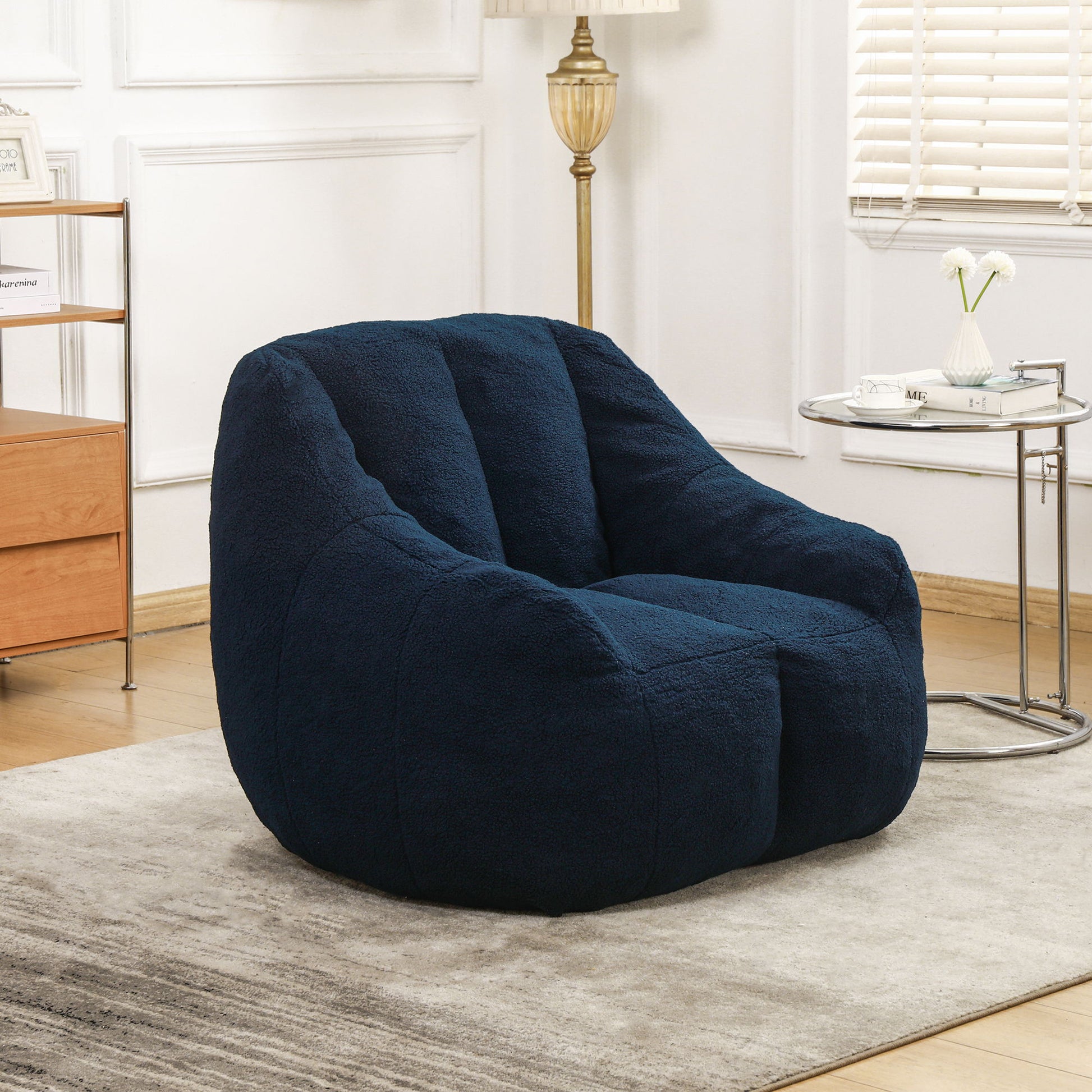 Comfy Bean Bag Chair With Memory Foam Filler, Tufted Soft - Best Buy Furniture