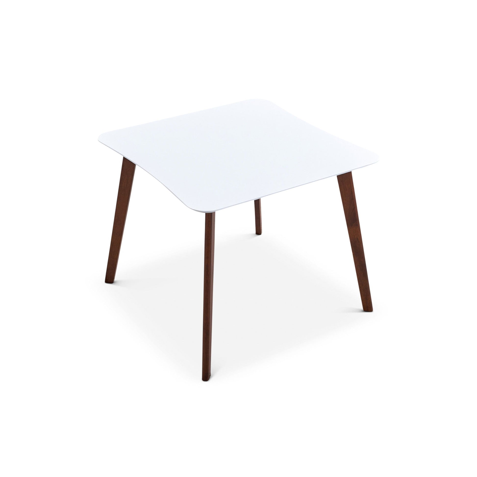 Benton - Modern Top Dining Table - Brown / Walnut Brown / White - Best Buy Furniture