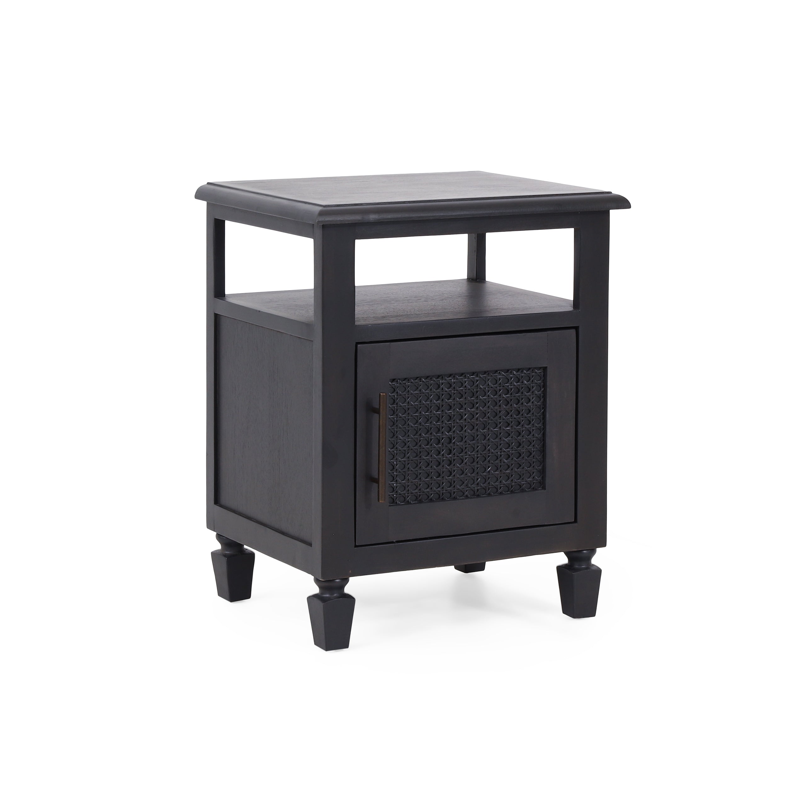 Black Classic Nightstand