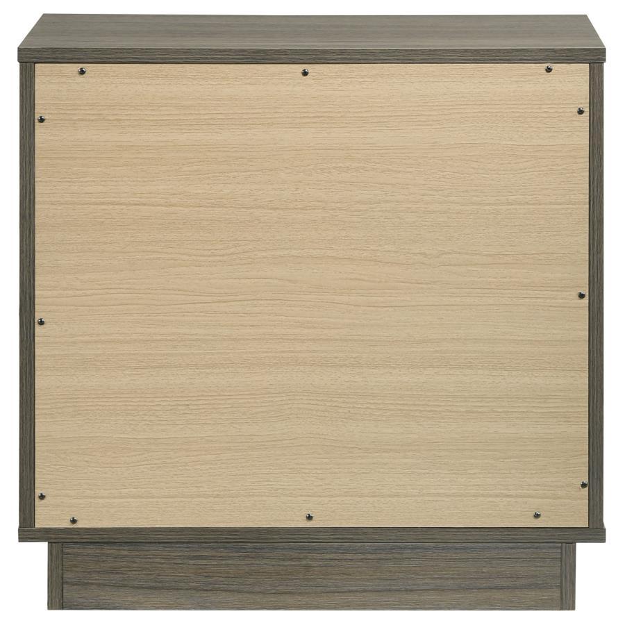 Fenwick - 2-Drawer Nightstand Bedside Table - Gray Oak - Best Buy Furniture