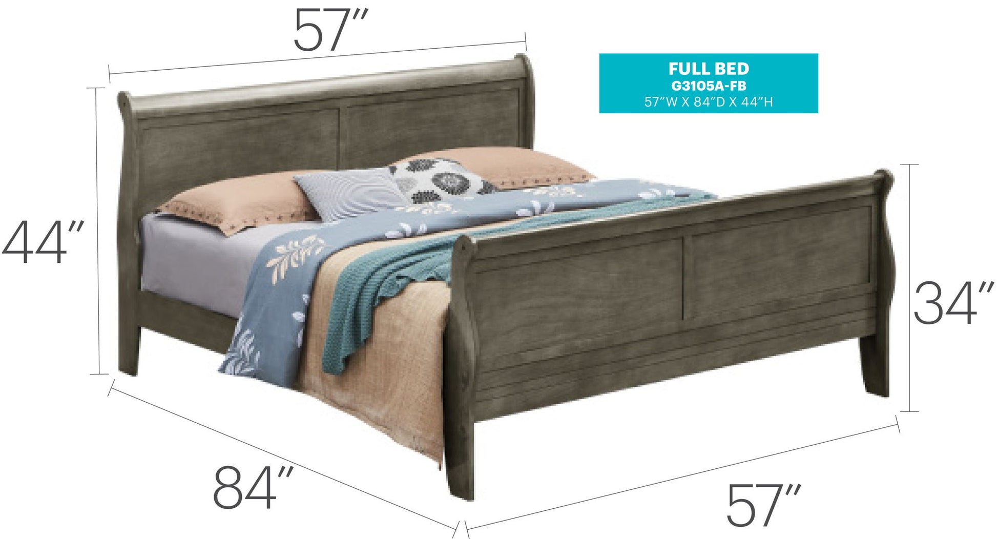 Panel Sleigh Bed - Best Buy Furniture
