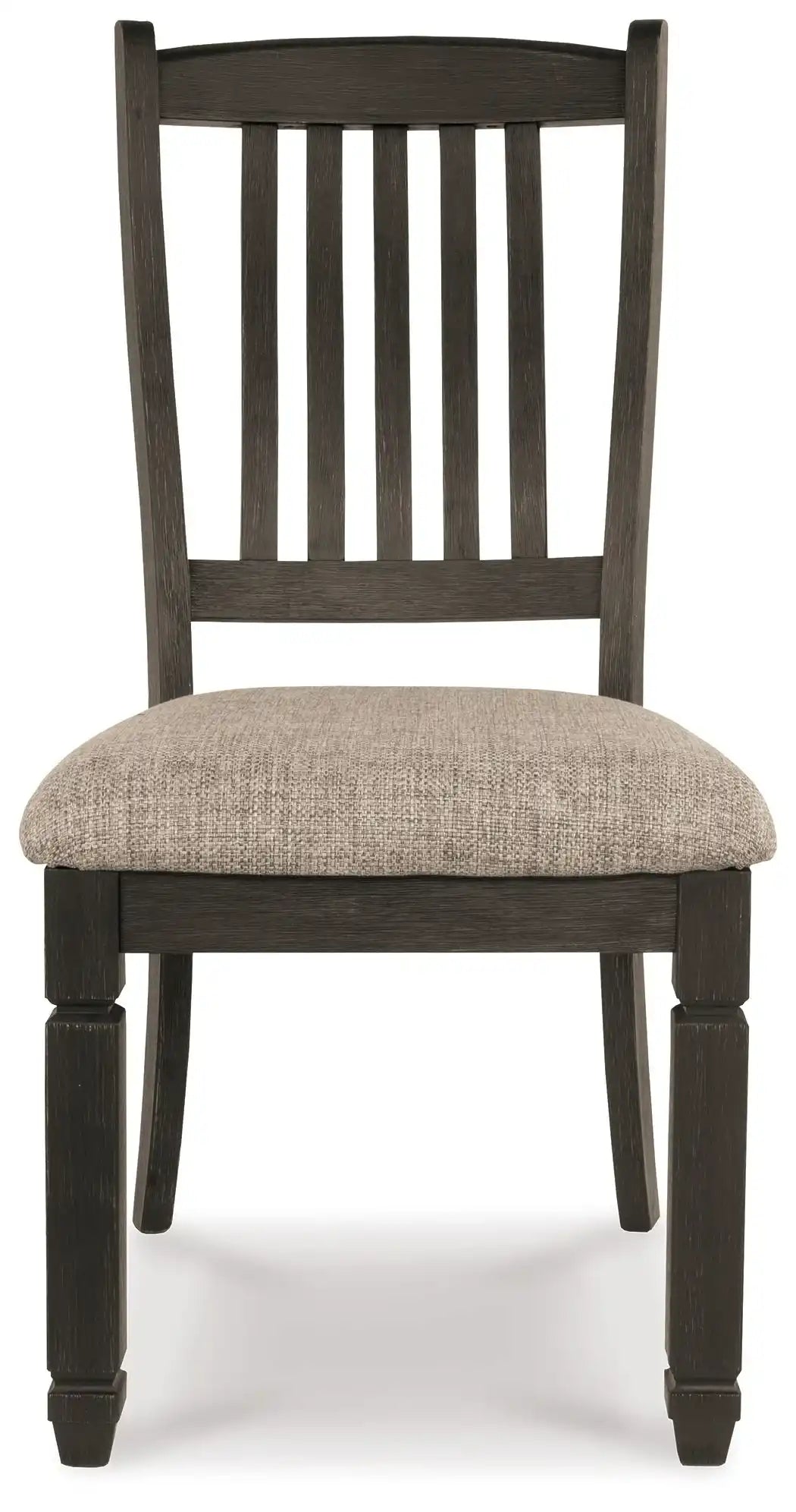 Tyler Creek - Black / Grayish Brown - Dining UPH Side Chair (Set of 2) - Slatback