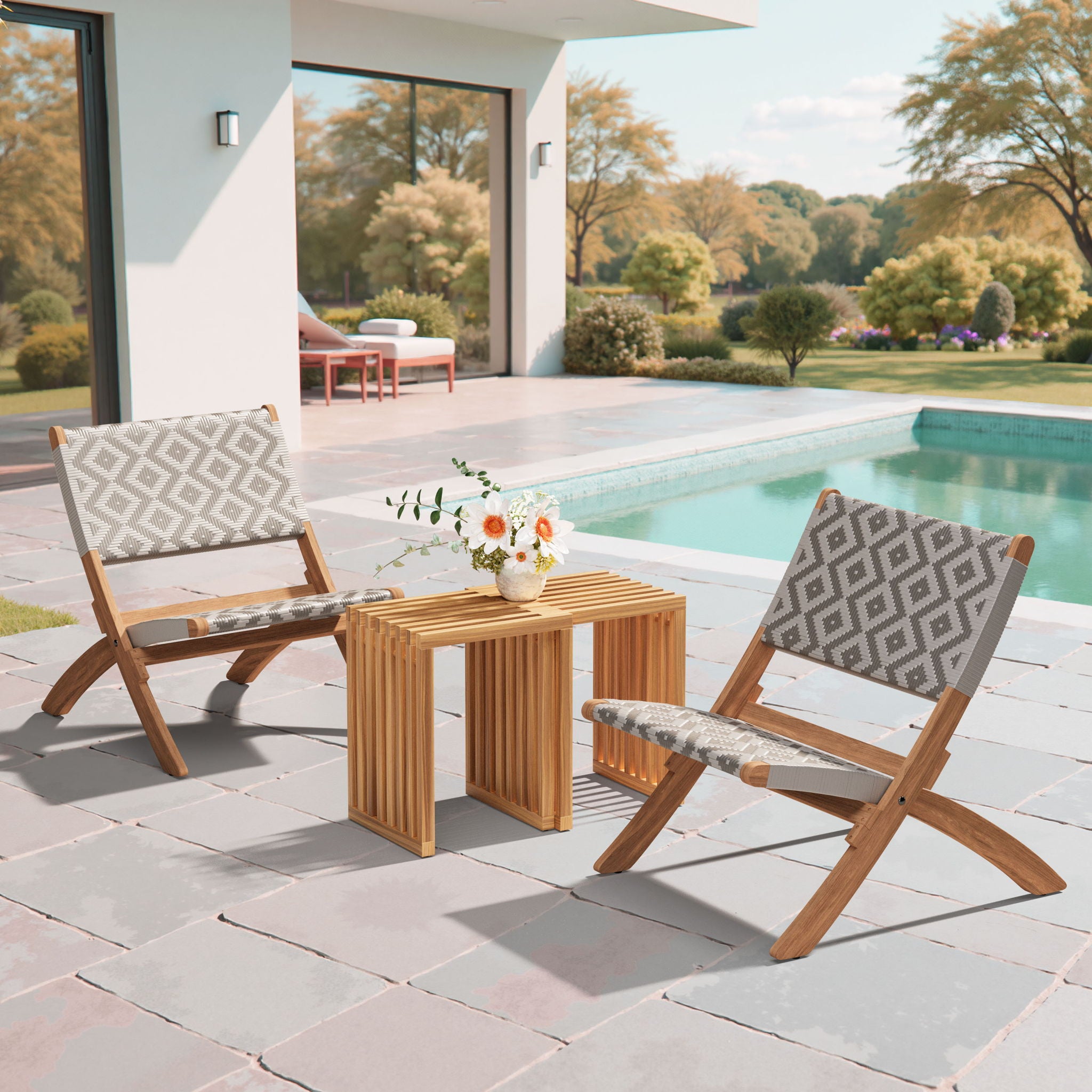 Riviera - Extendable Stool (Set of 2) - Natural