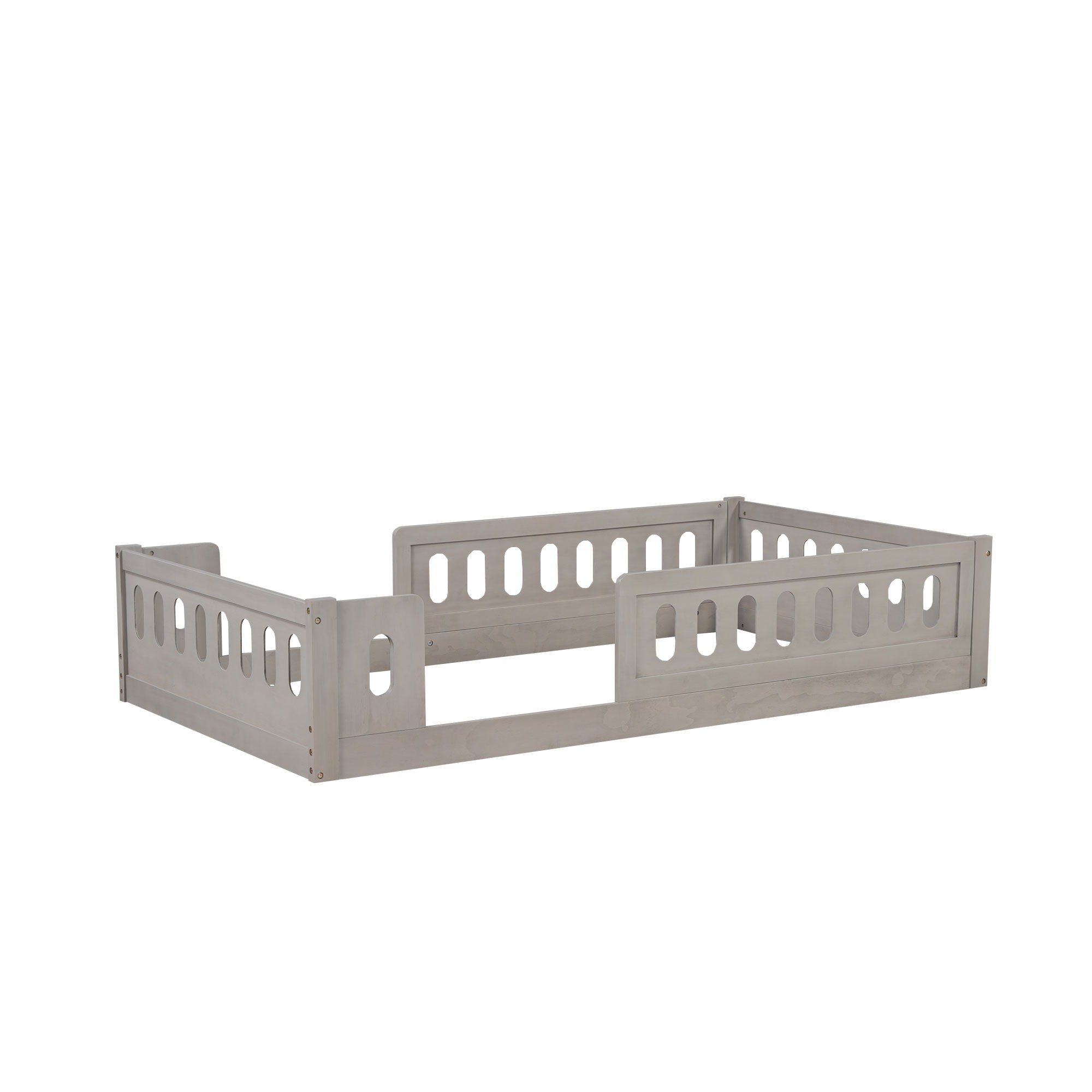 Platform Bed With Guardrail