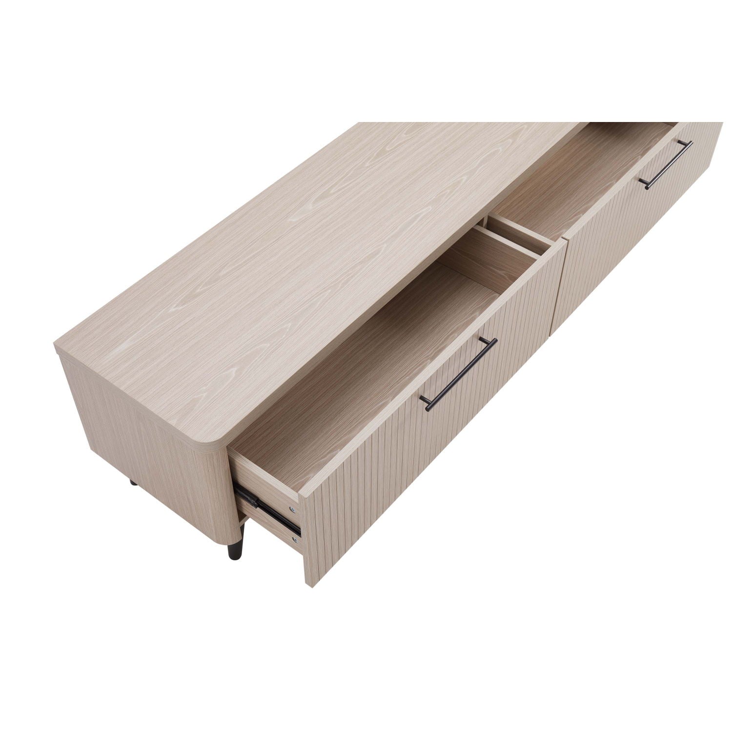 Jodie - Fluted TV Stand - Oak