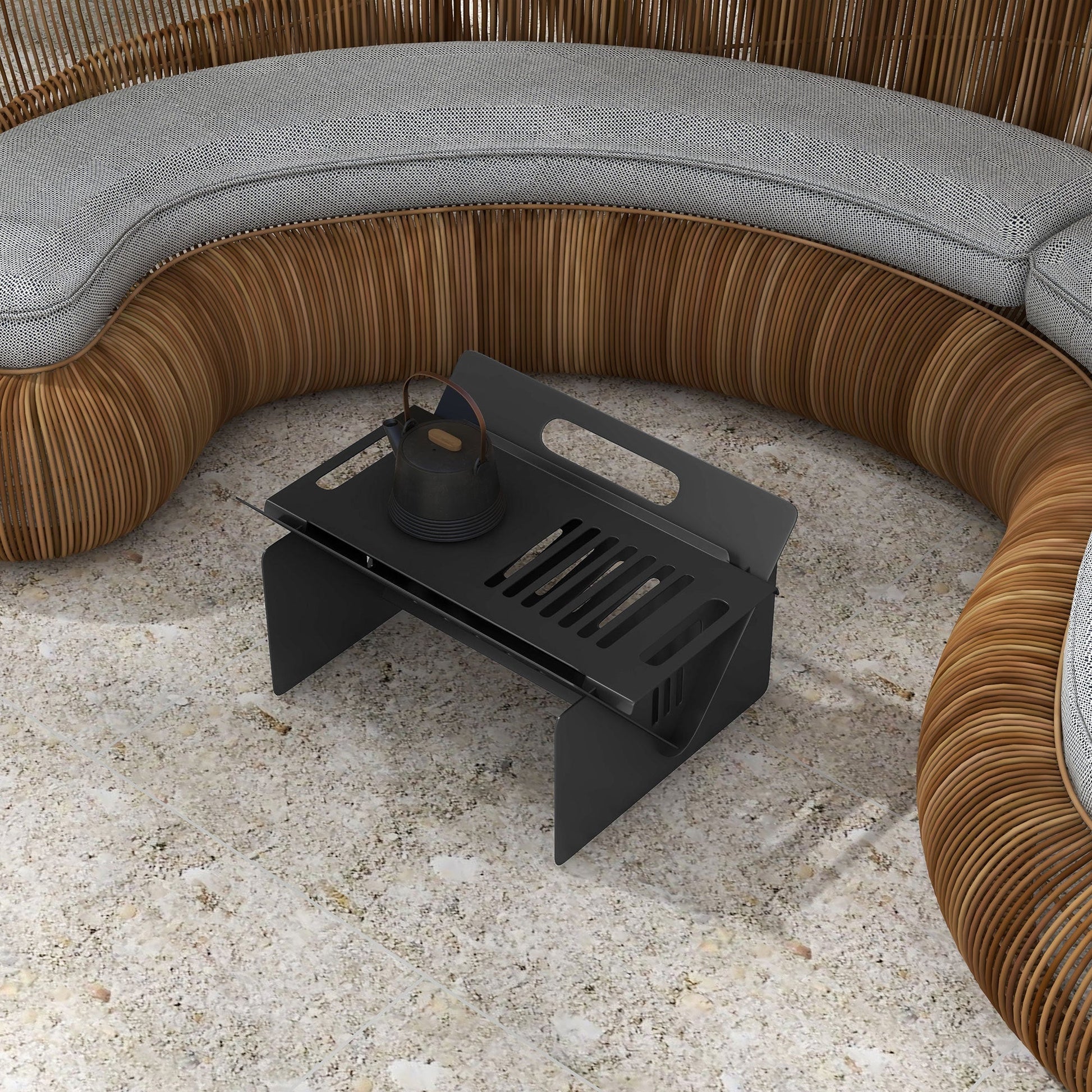 3 - In - 1 Portable Fire Pit, with Carrying Bag Black - Tuesday Morning - Fire Pits
