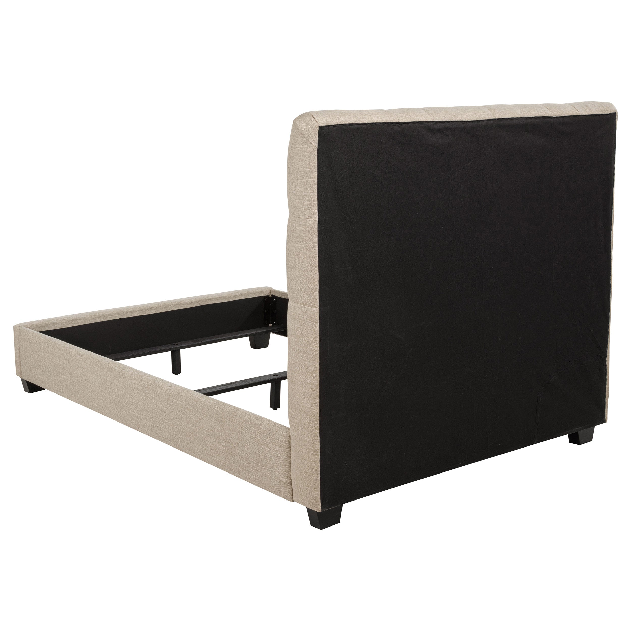 Chloe Upholstered Full Panel Bed Oatmeal-CoasterEssence