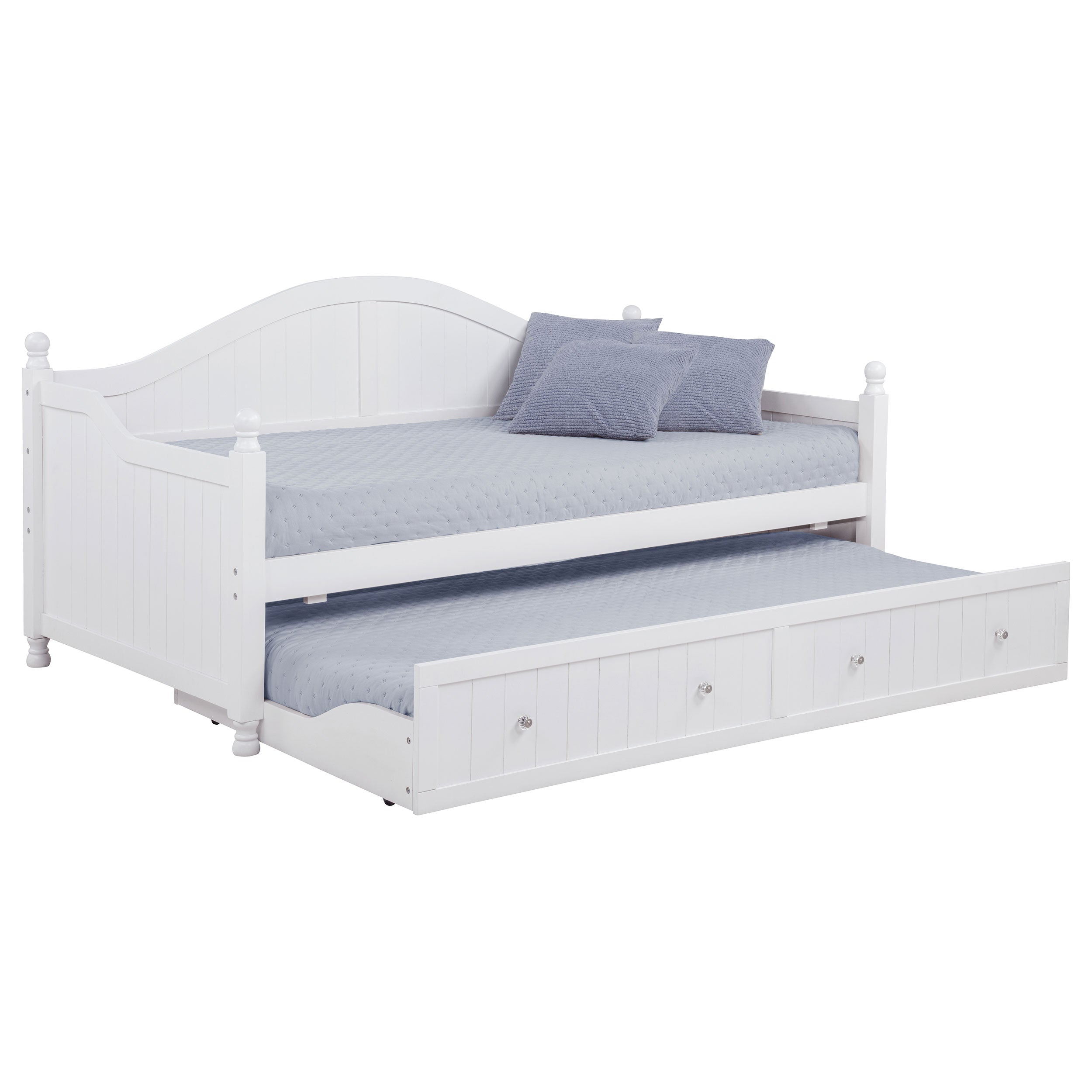 Julie Ann Wood Twin Daybed with Trundle White-CoasterElevations