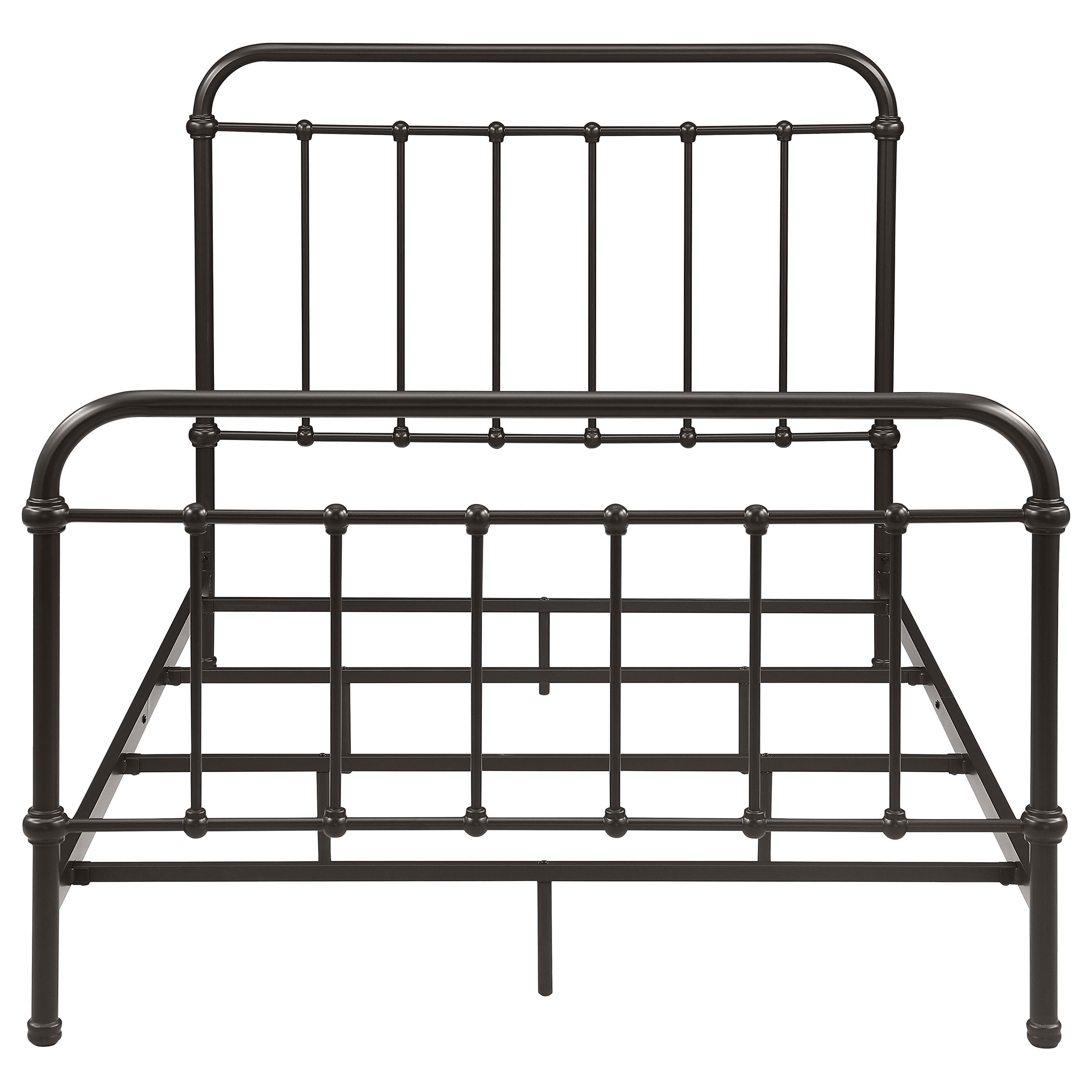 Livingston Metal Full Open Frame Bed Dark Bronze-CoasterEssence