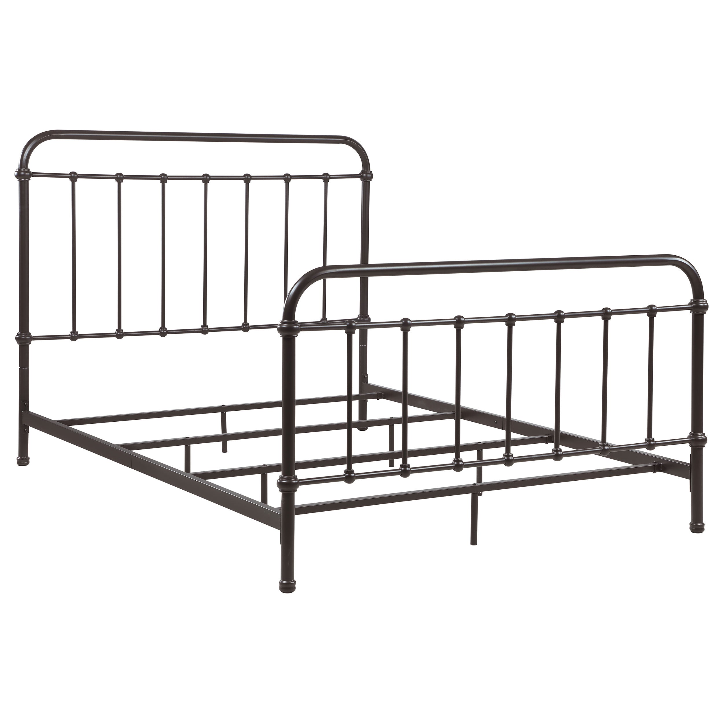Livingston Metal Queen Open Frame Bed Dark Bronze-CoasterEssence